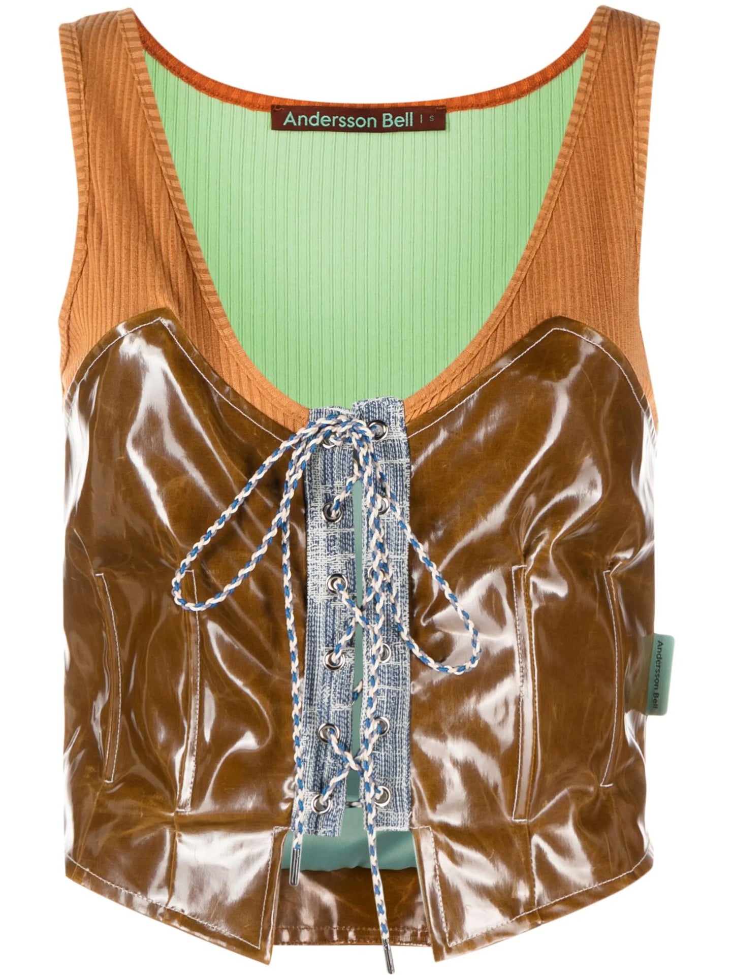 lace-up tank top