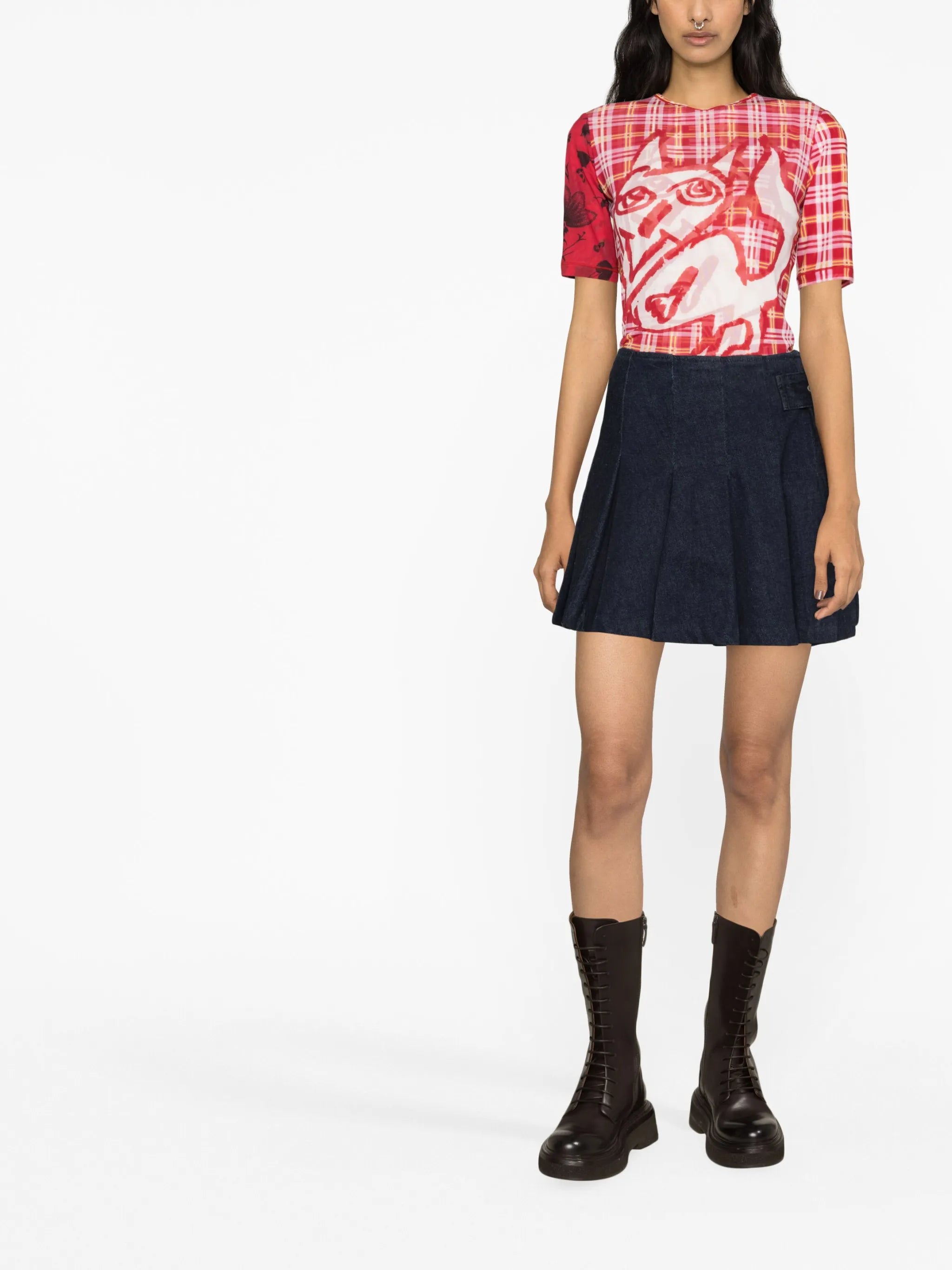 Fox Dog Mesh Top