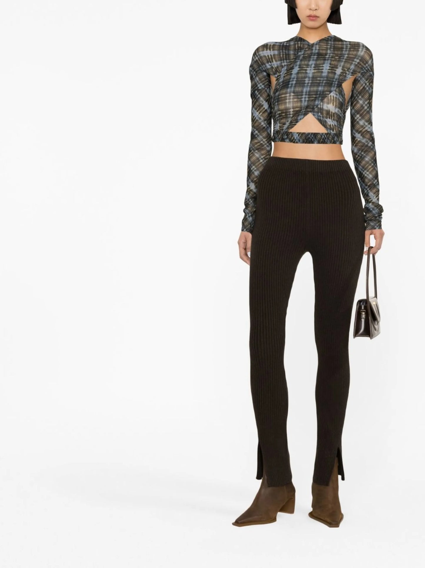 Anti crossover crop top