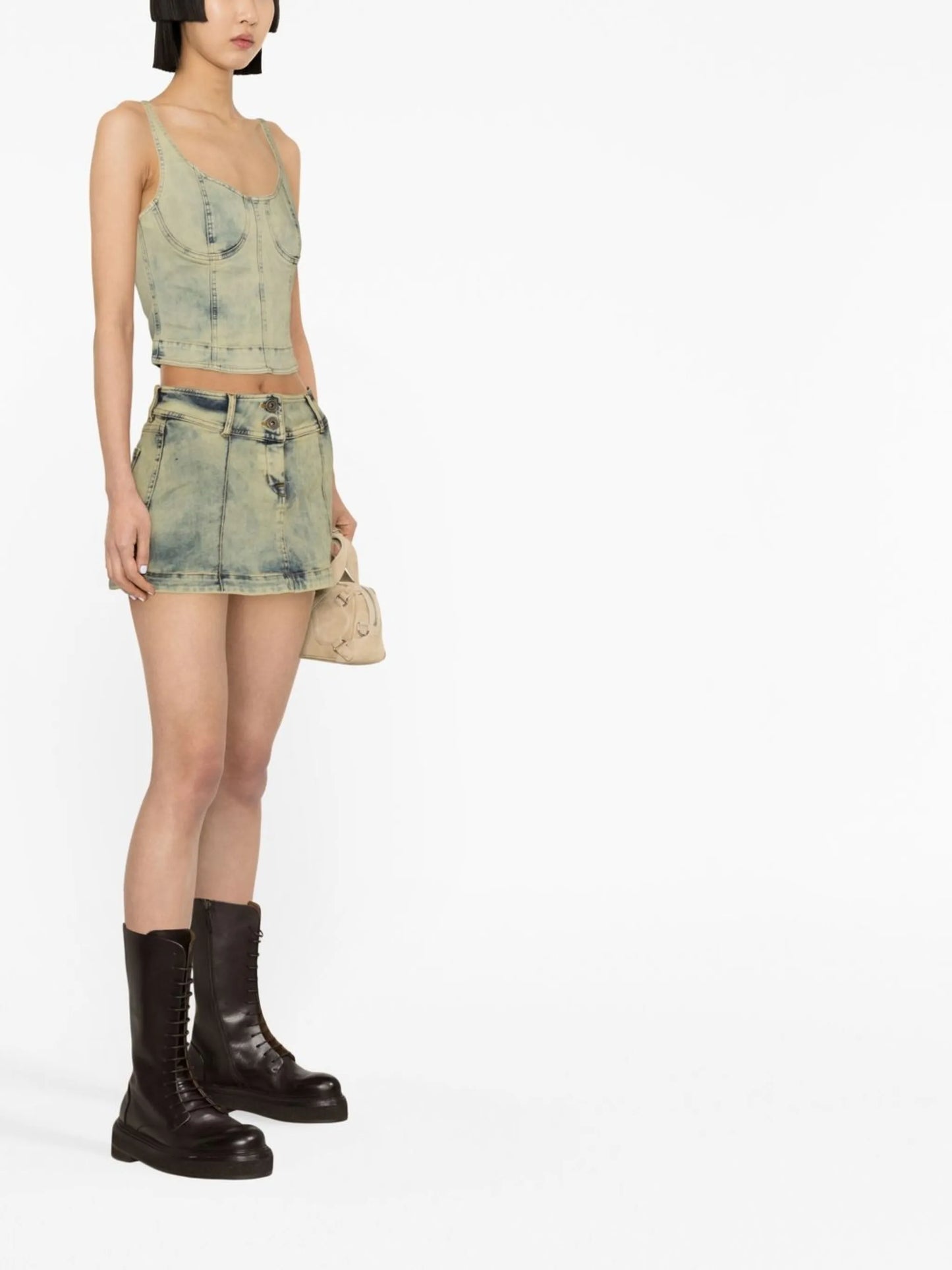 Harley Denim Corset Top