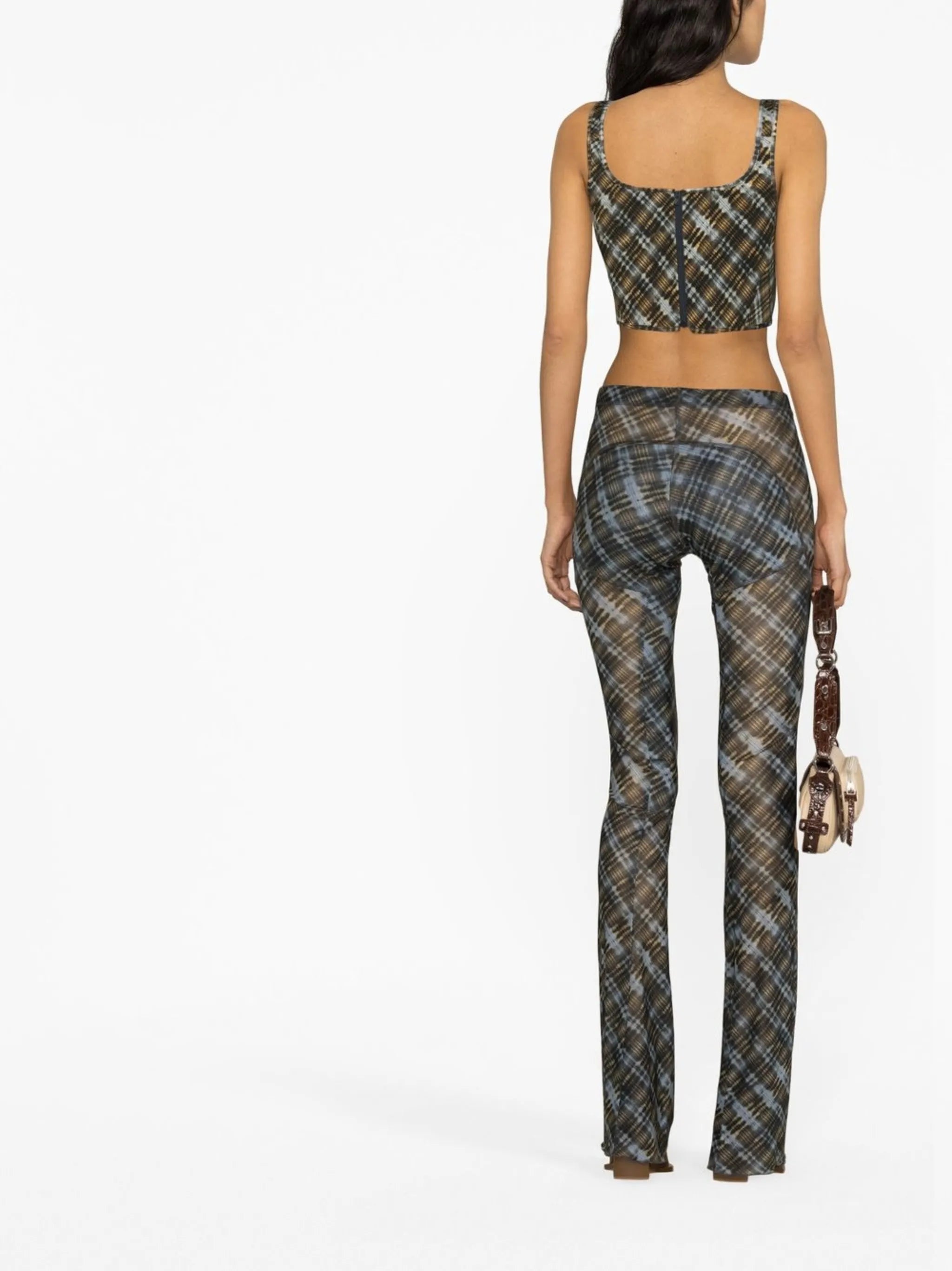 sleeveless boned-bodice corset