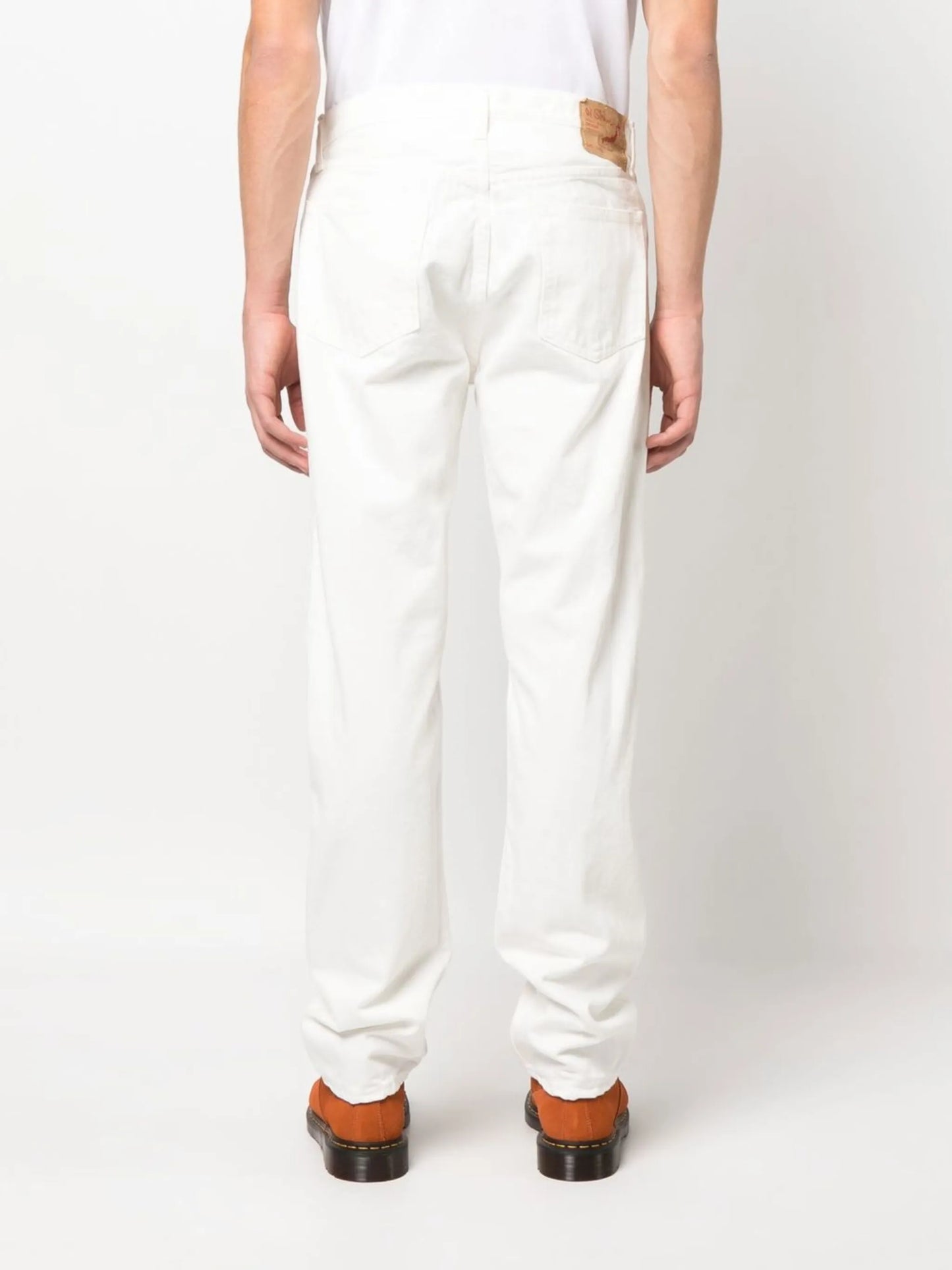straight-leg jeans