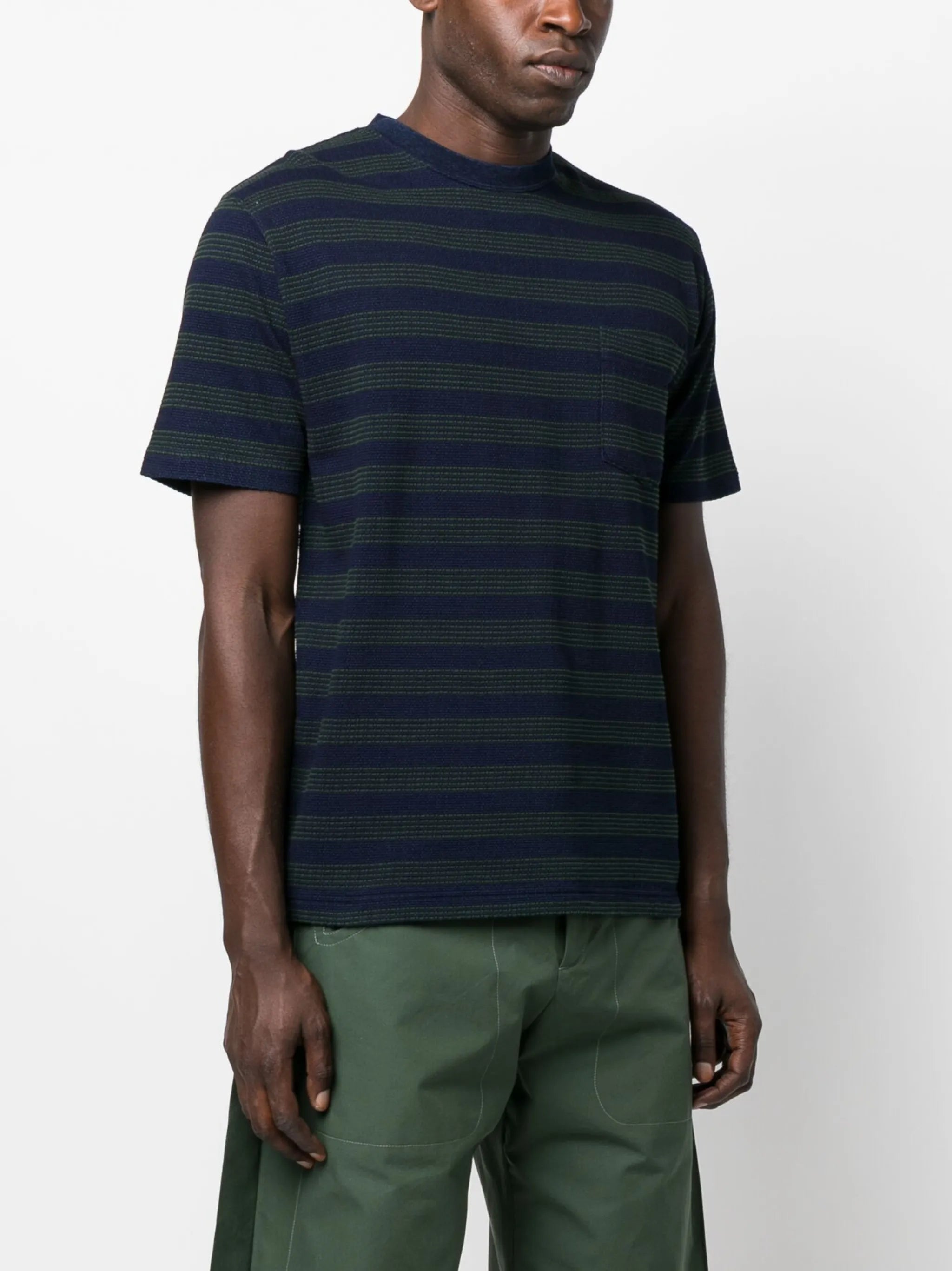 striped cotton T-shirt