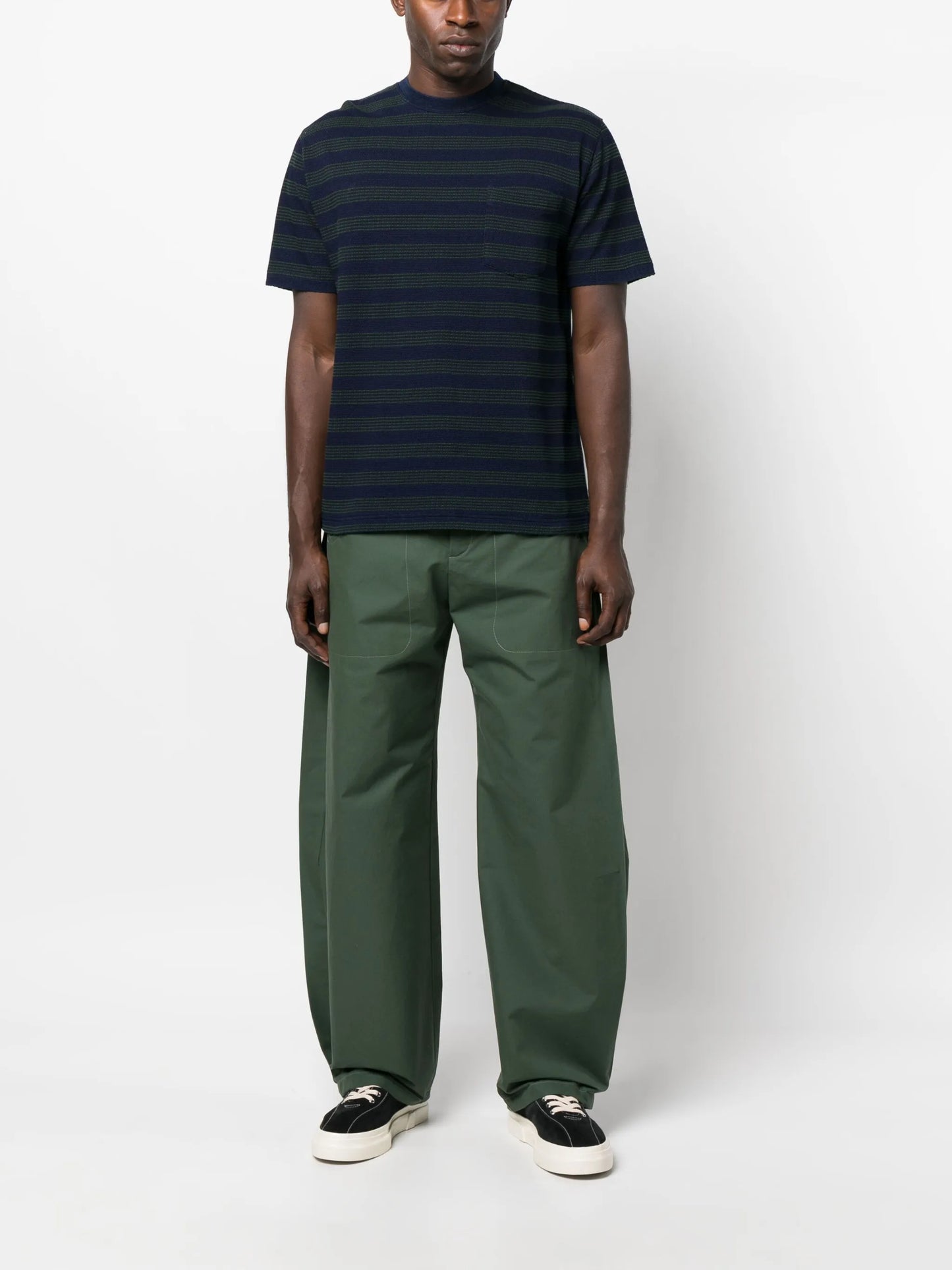 striped cotton T-shirt