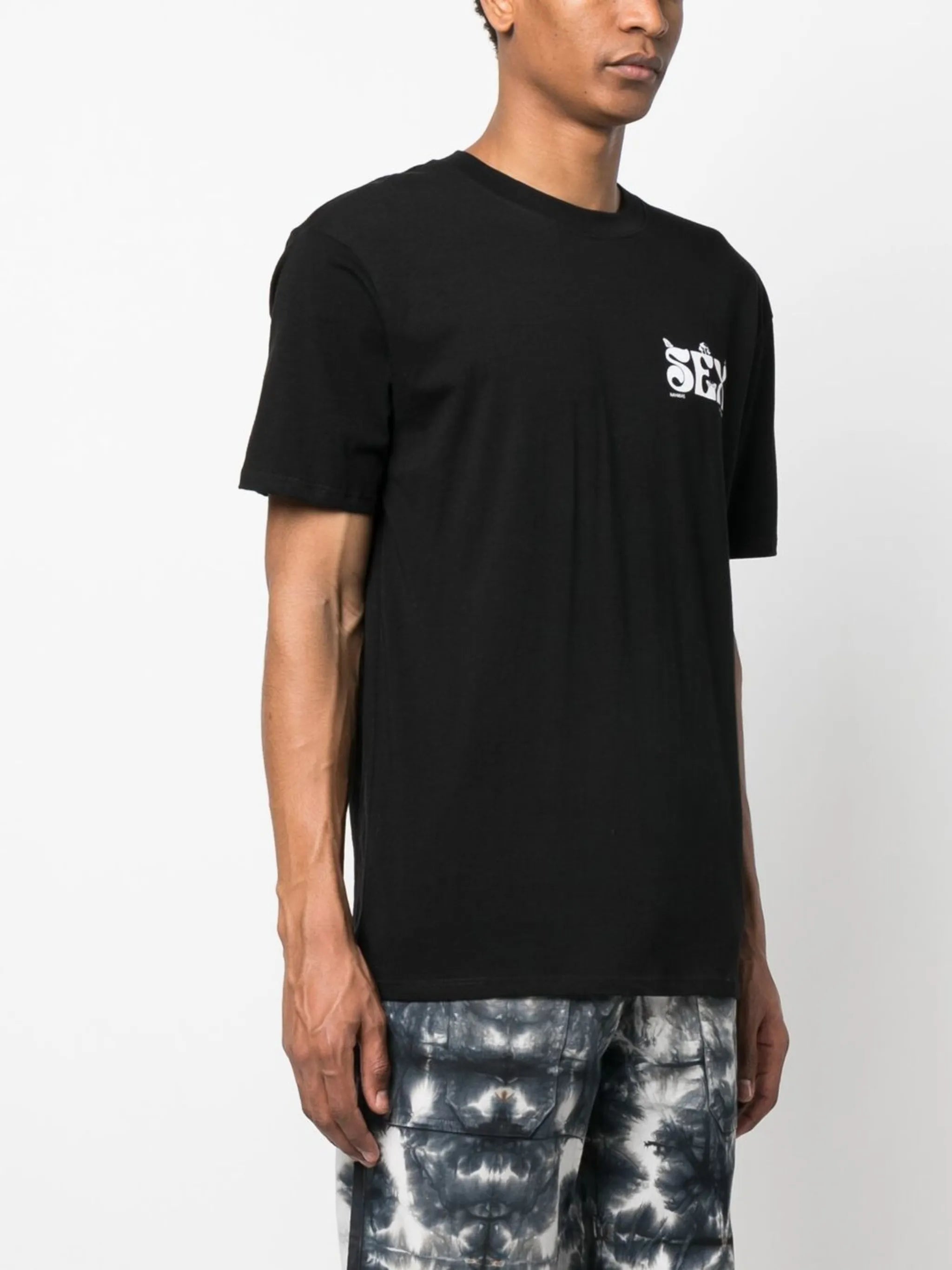 slogan-print T-shirt
