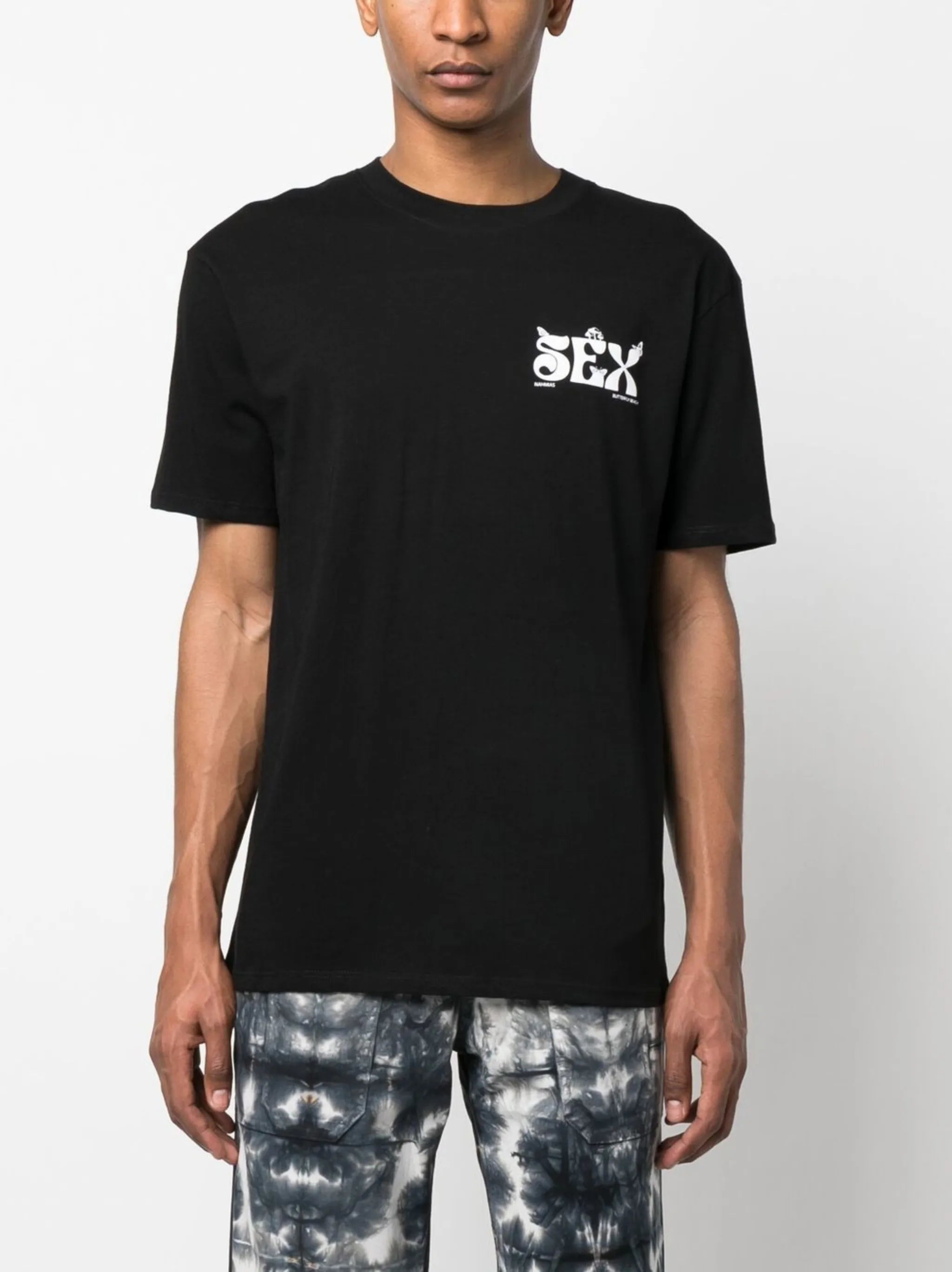 slogan-print T-shirt