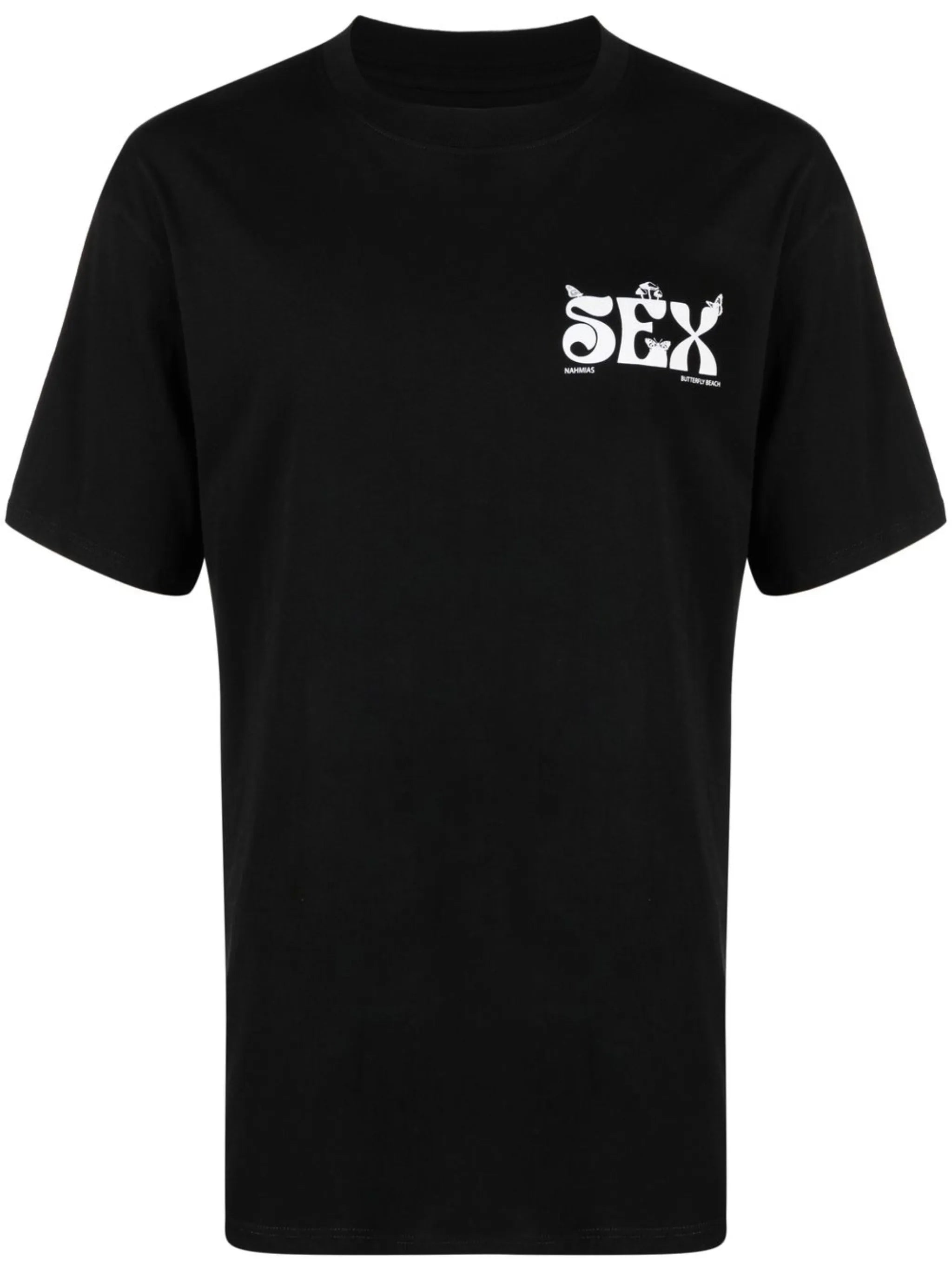 slogan-print T-shirt