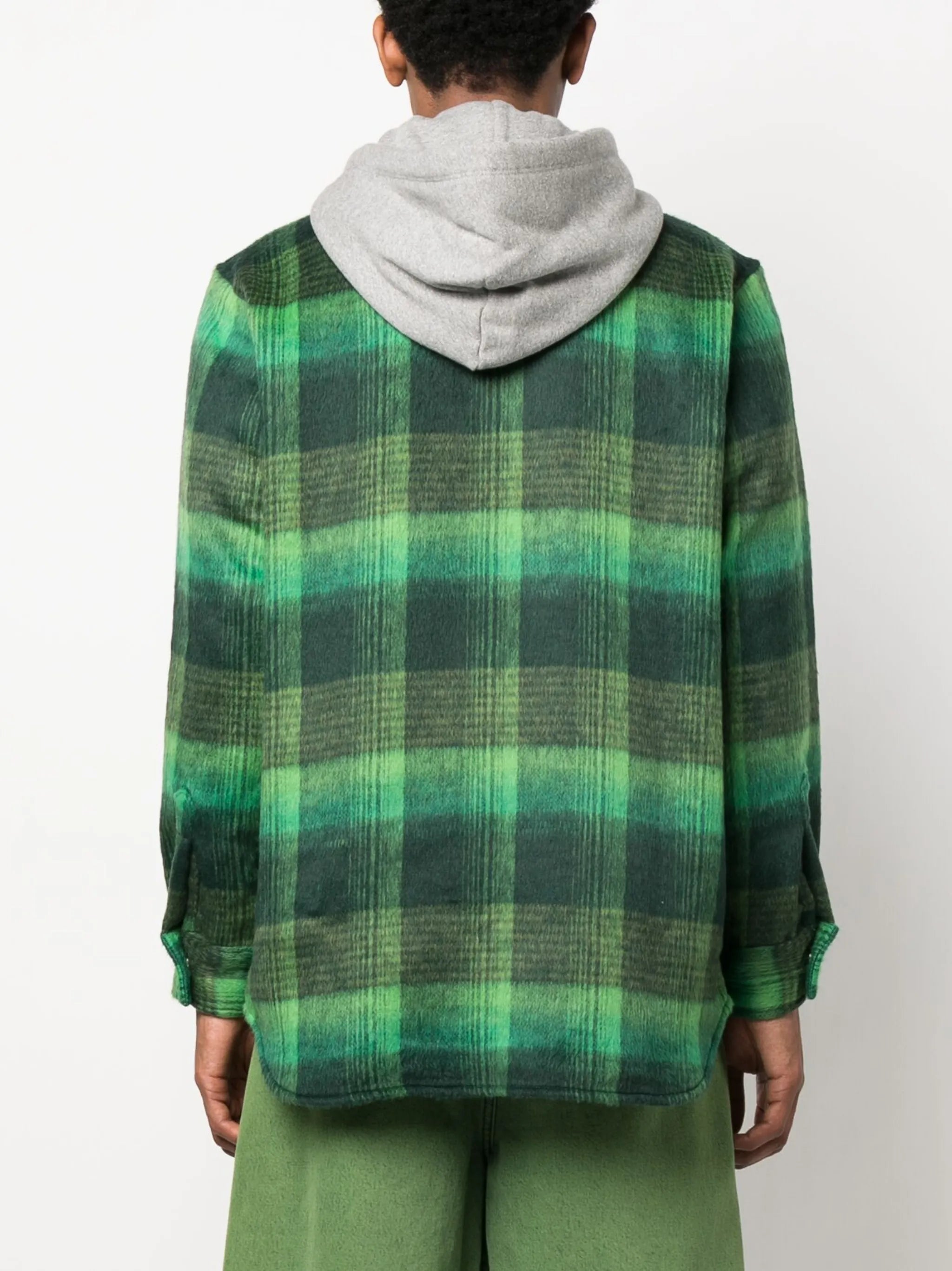 flannel hooded jacket