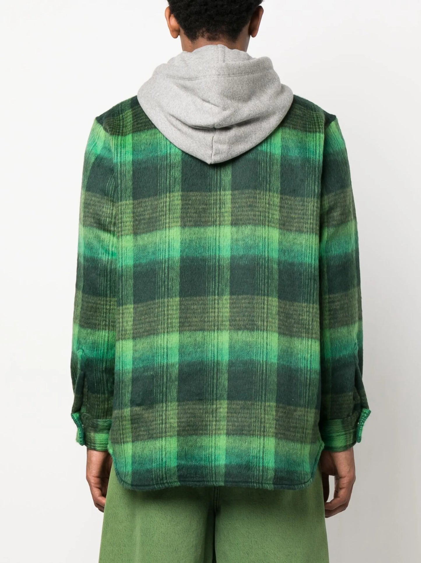 flannel hooded jacket