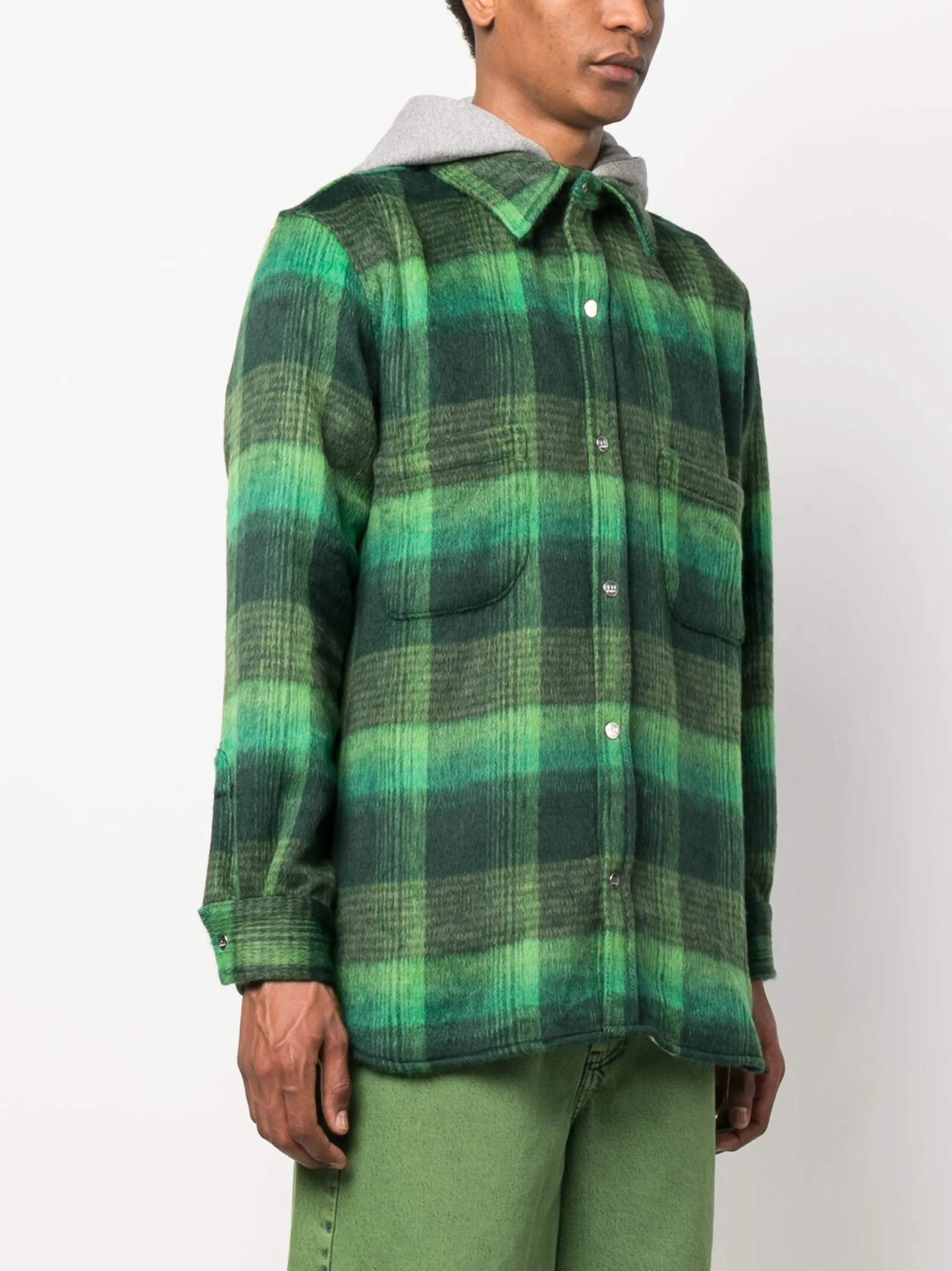 flannel hooded jacket