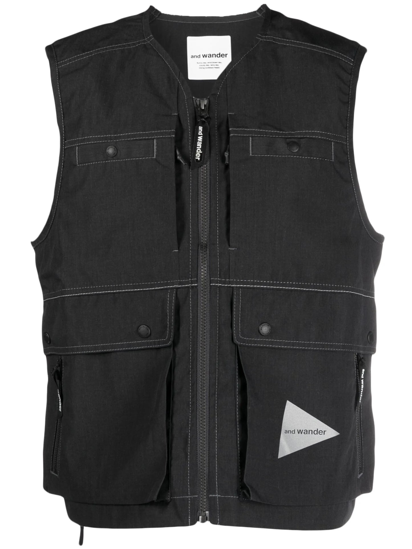 Kevlar logo-print vest