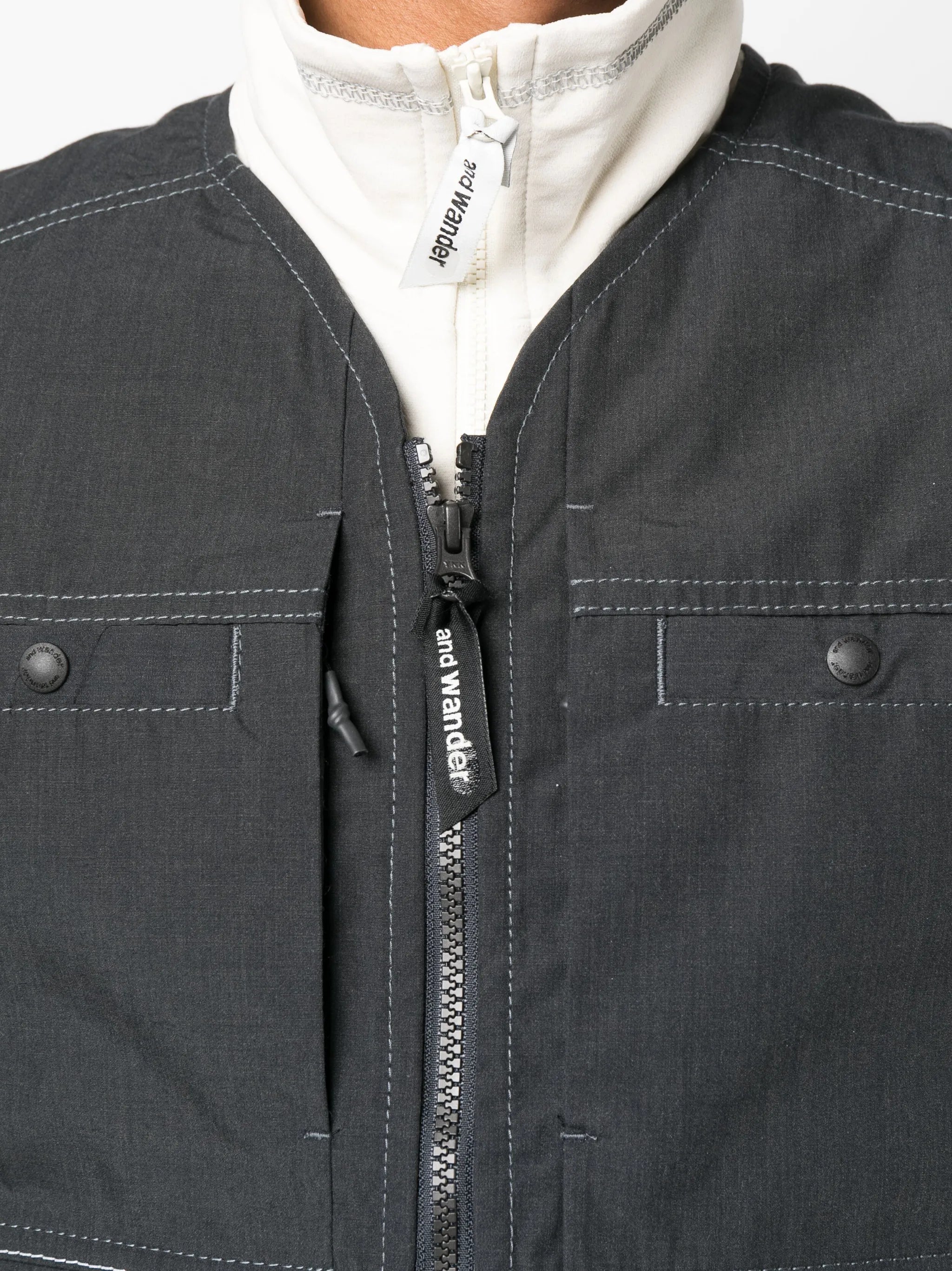 Kevlar logo-print vest