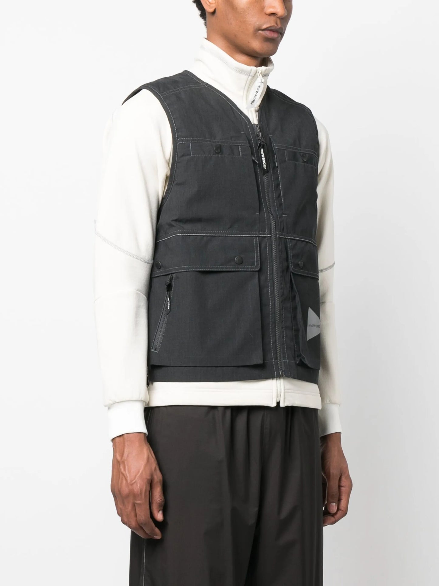 Kevlar logo-print vest