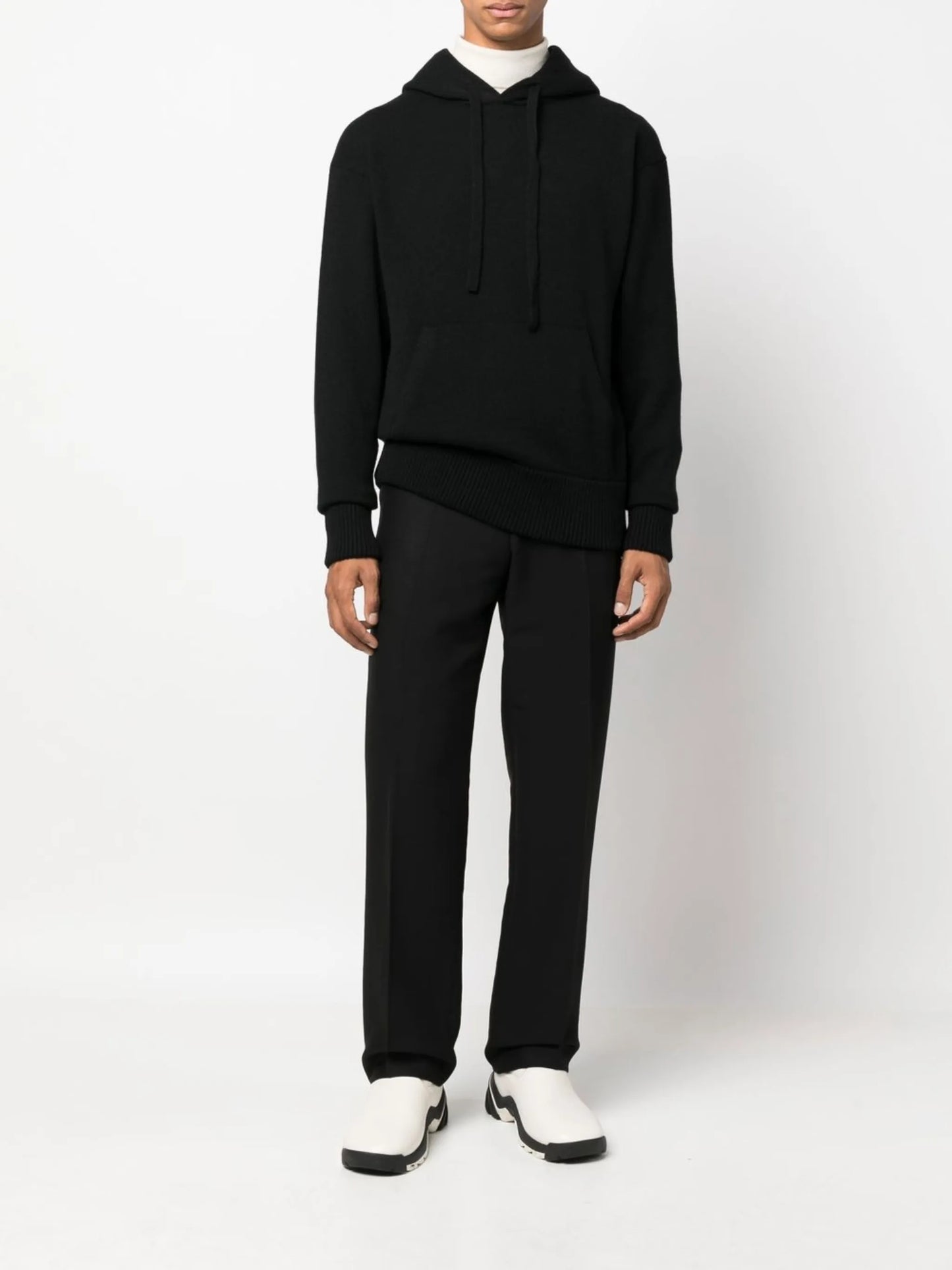 drawstring cashmere hoodie