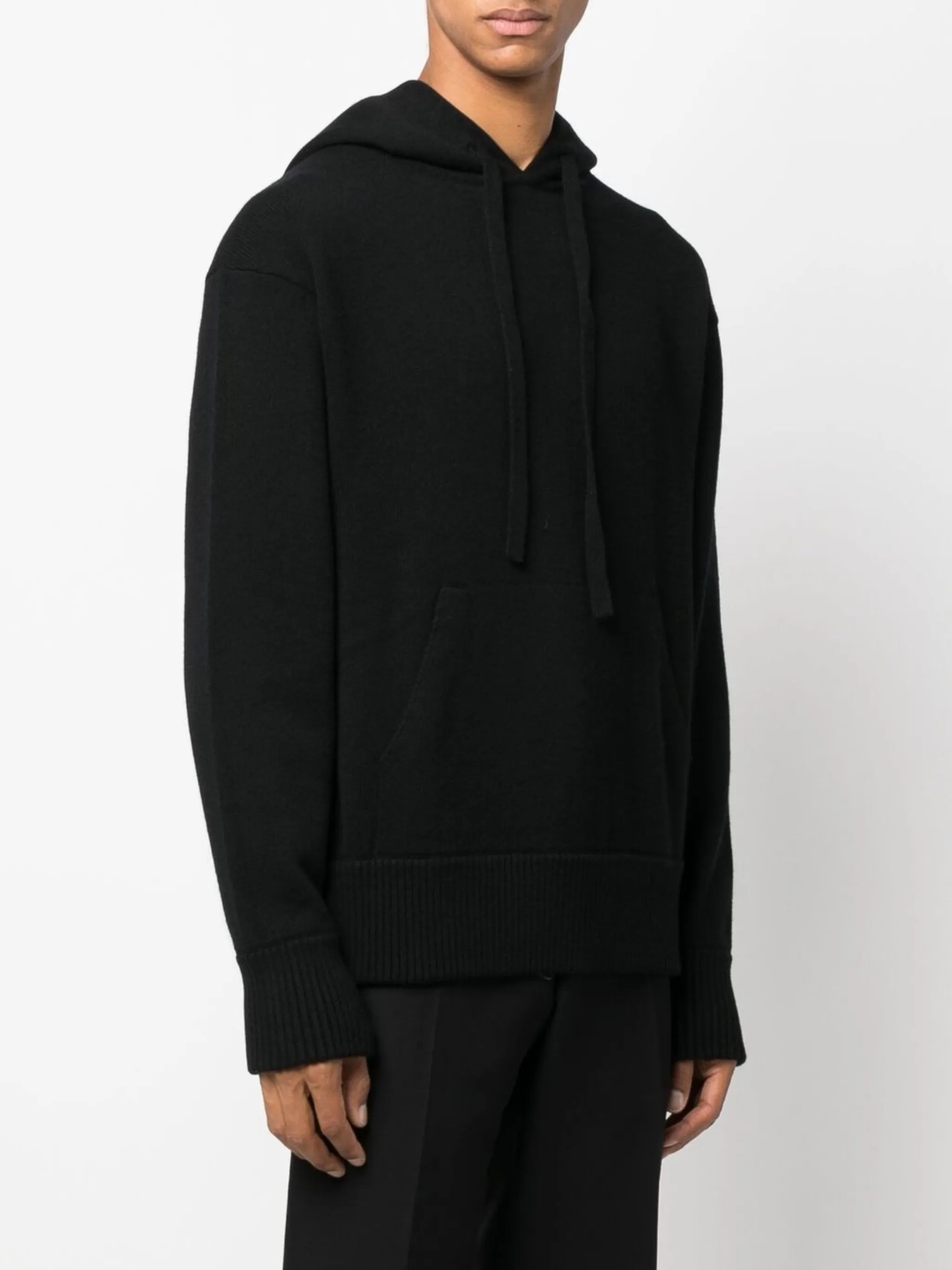 drawstring cashmere hoodie