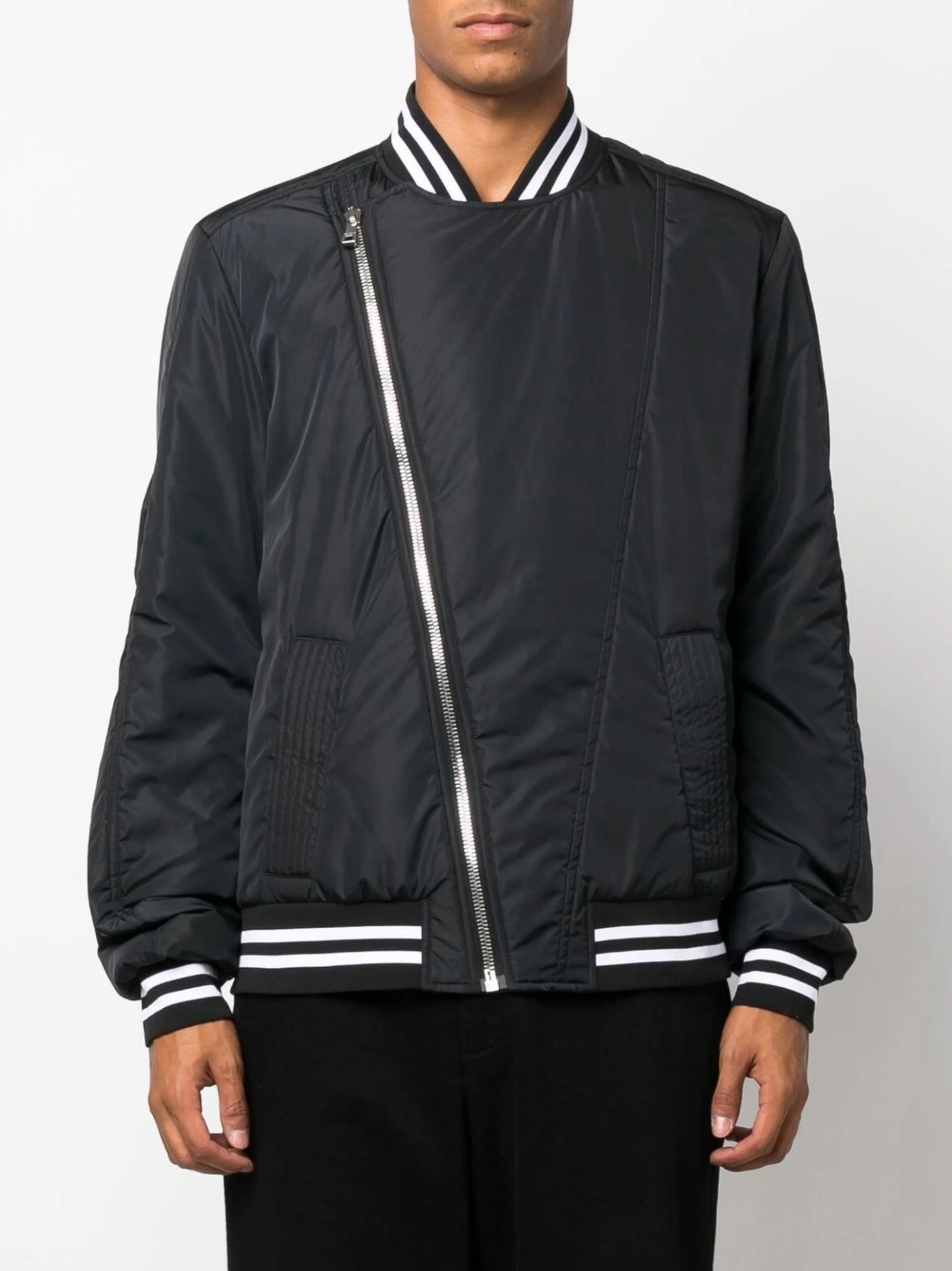 logo-print bomber jacket