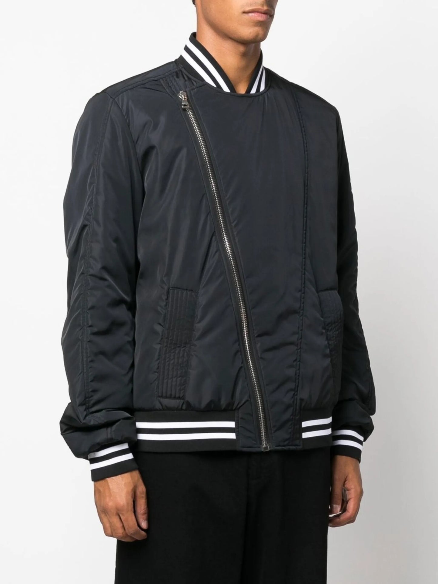 logo-print bomber jacket