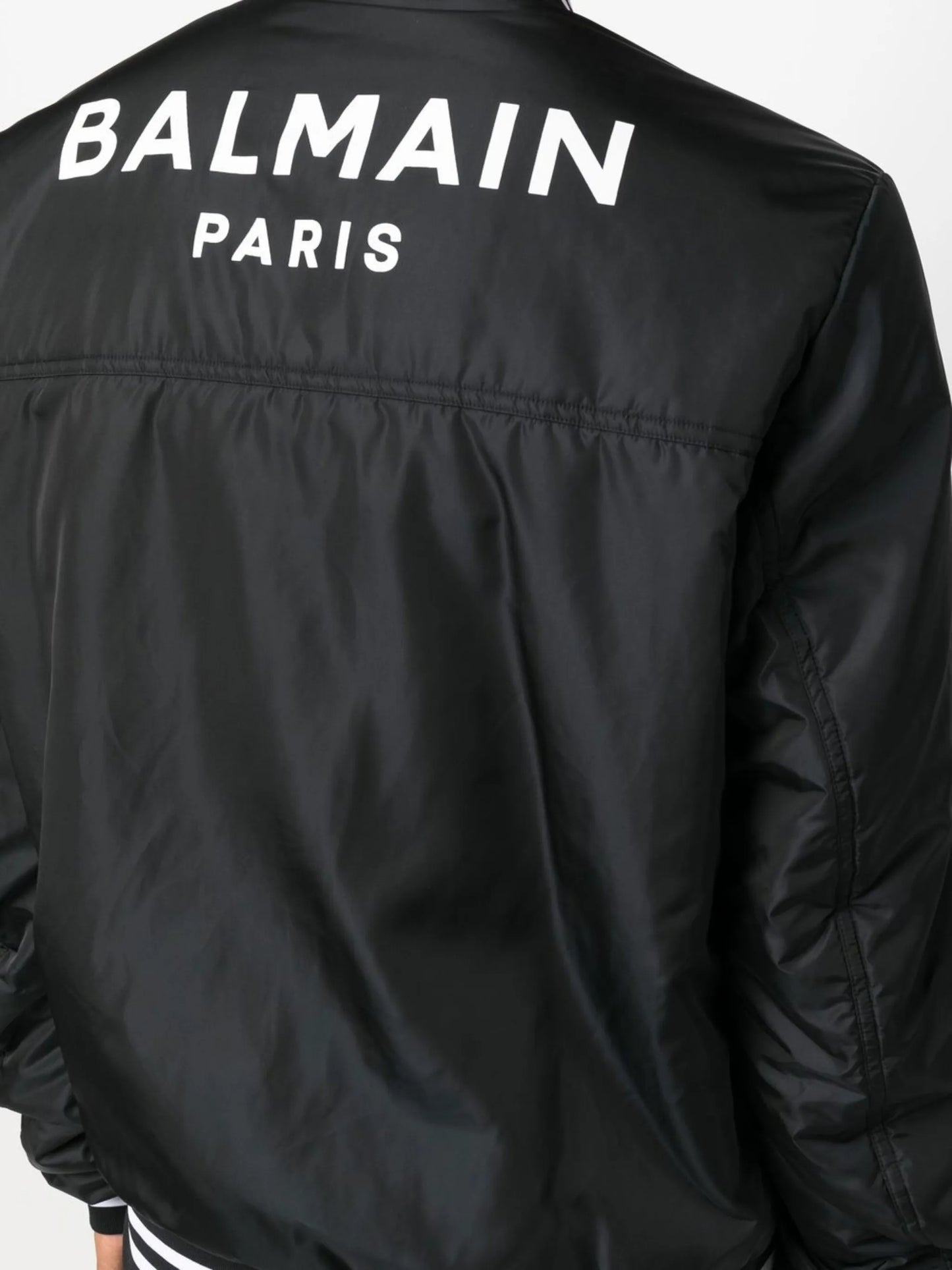 logo-print bomber jacket