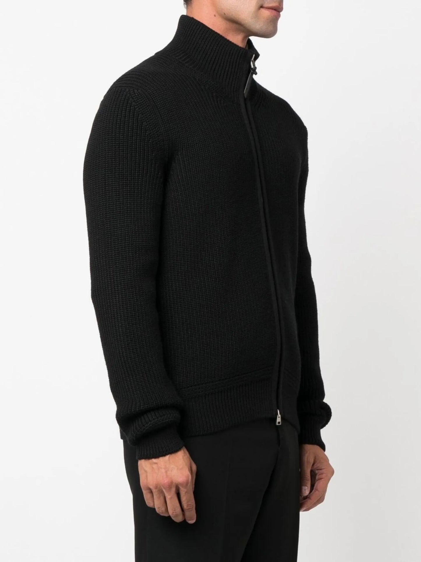 long-sleeve zip-up jumper
