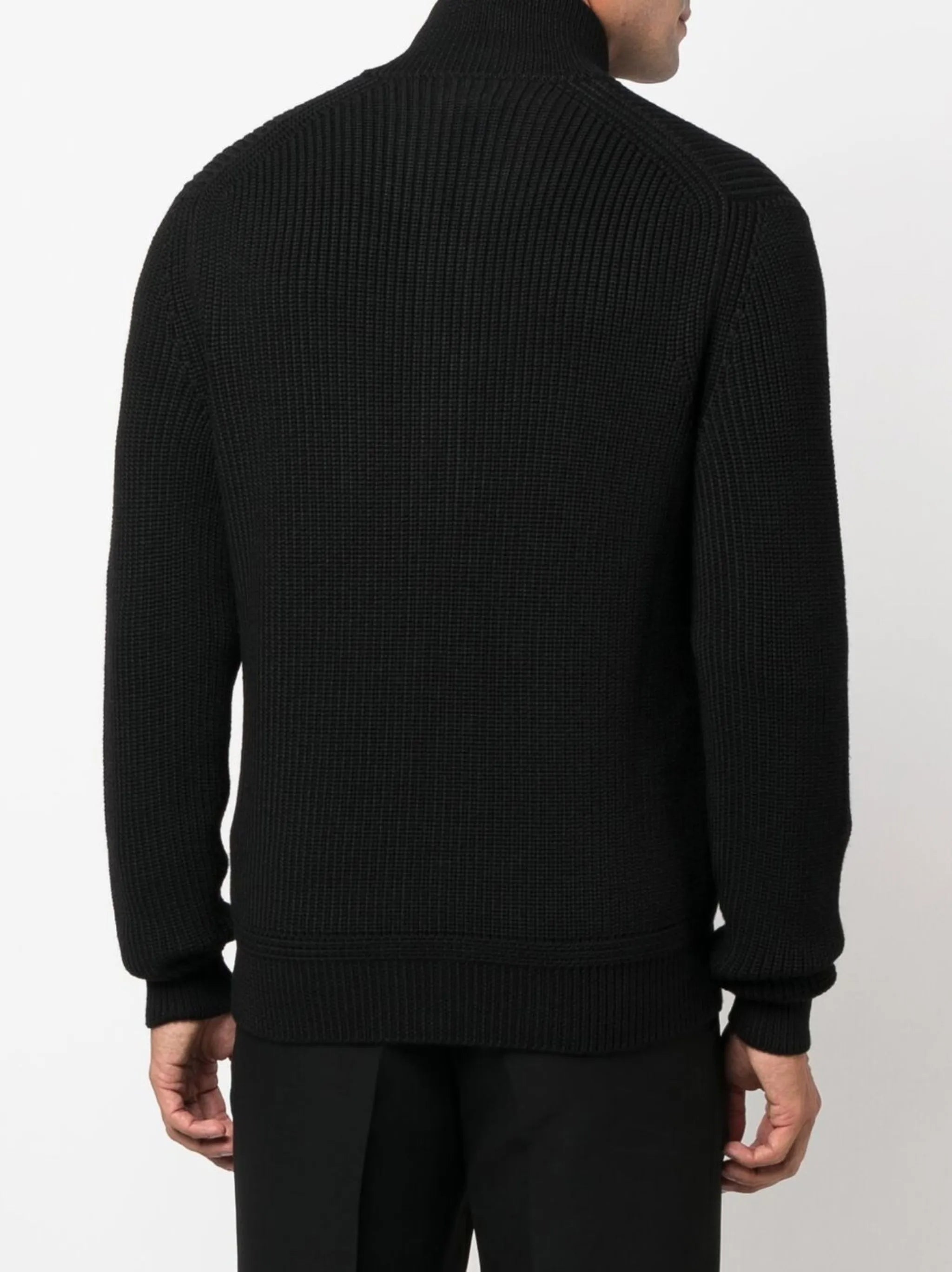 long-sleeve zip-up jumper