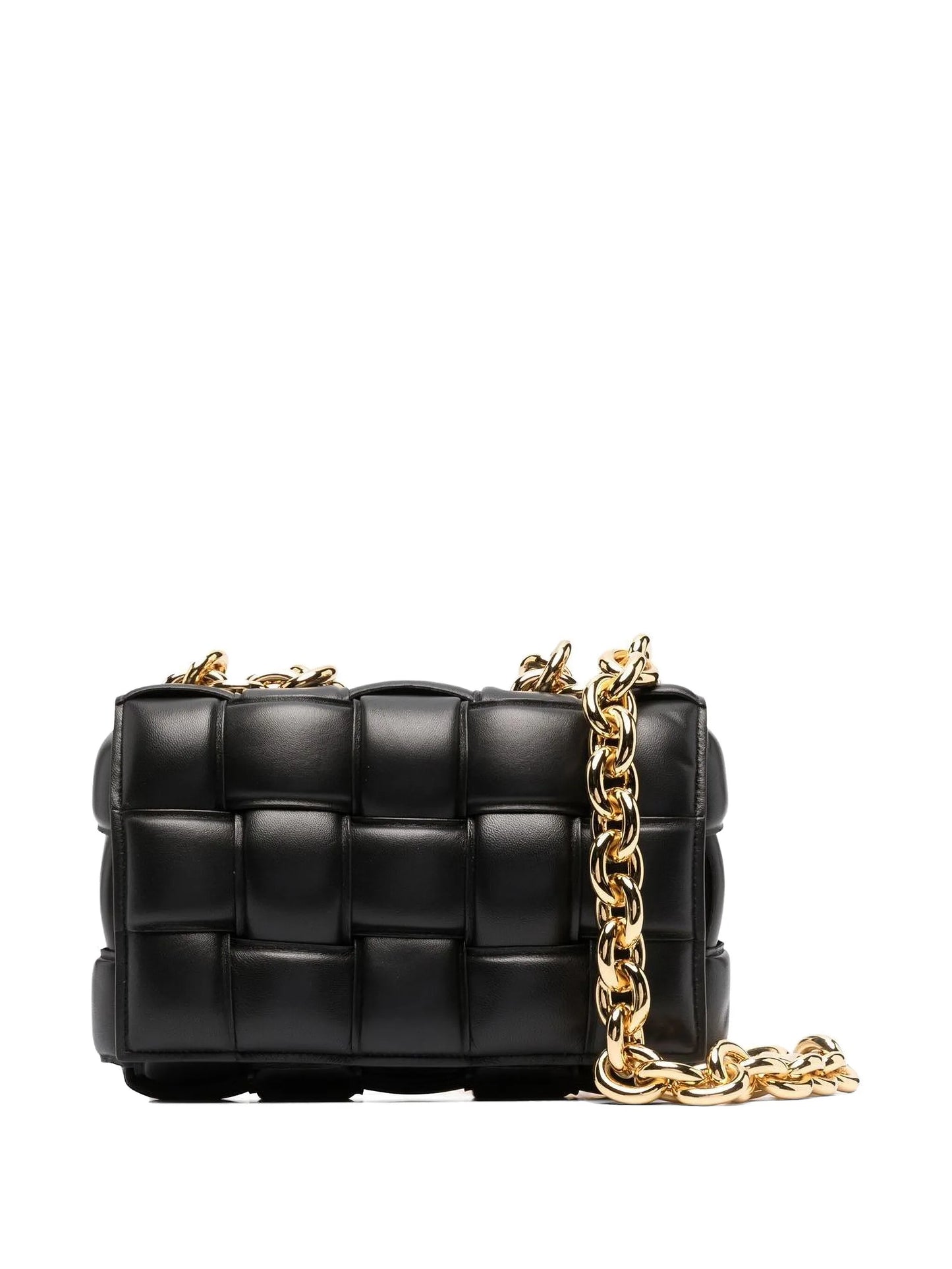 Cassette leather shoulder bag