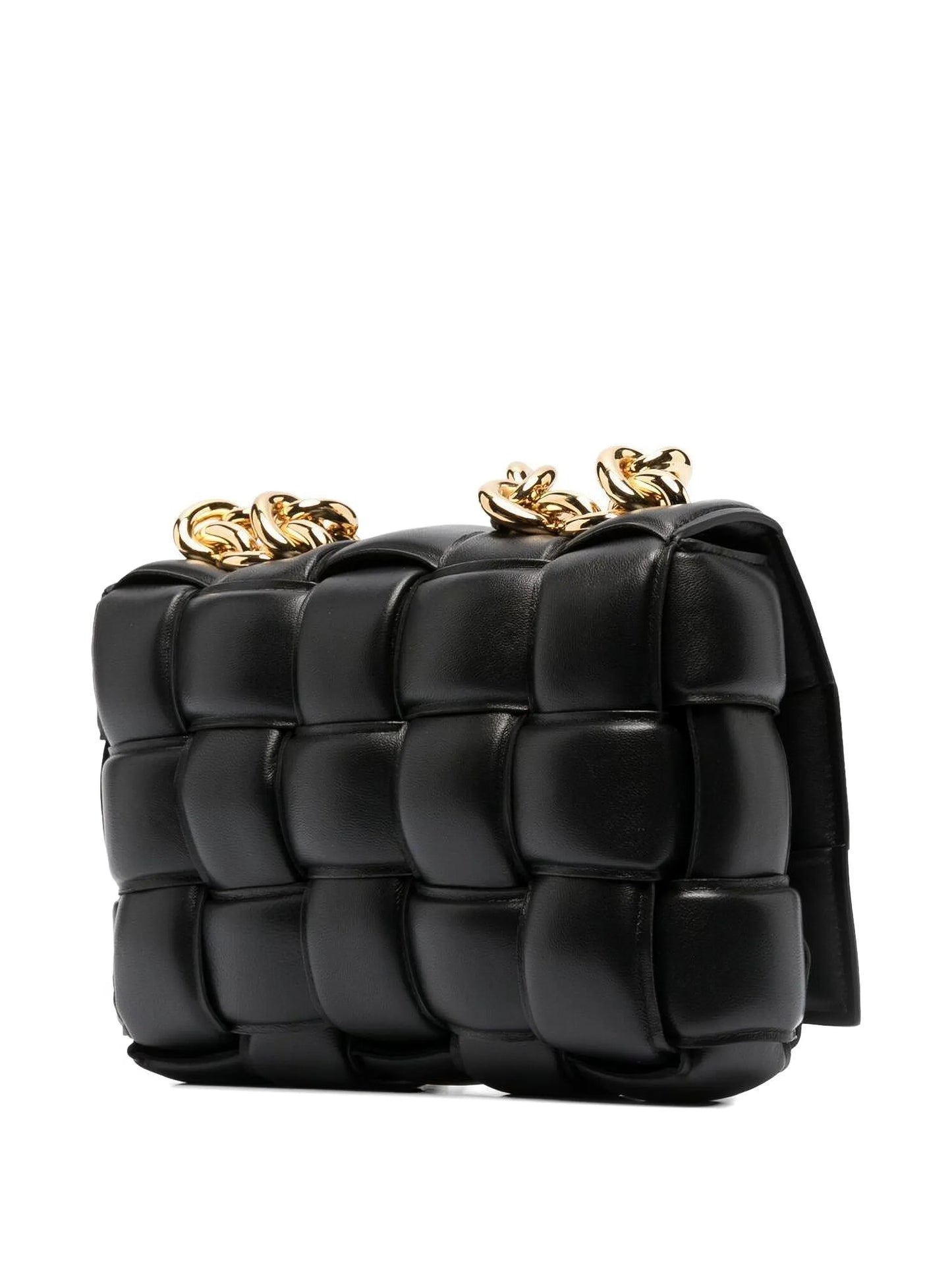 Cassette leather shoulder bag