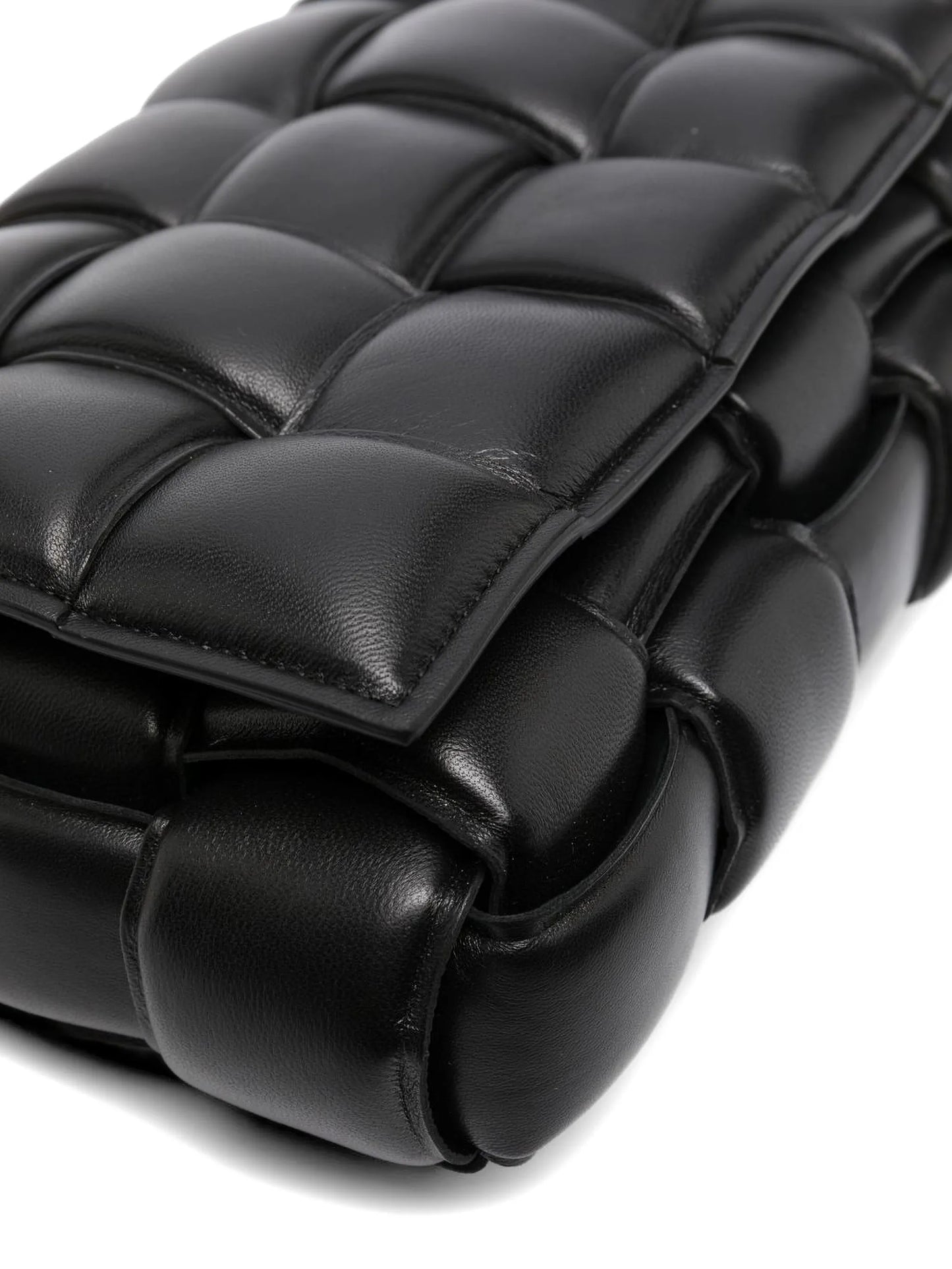 Cassette leather shoulder bag