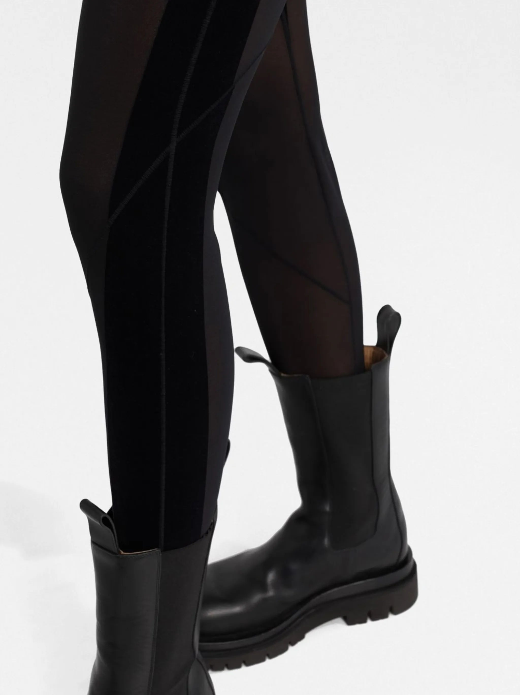 sheer long-length catsuit