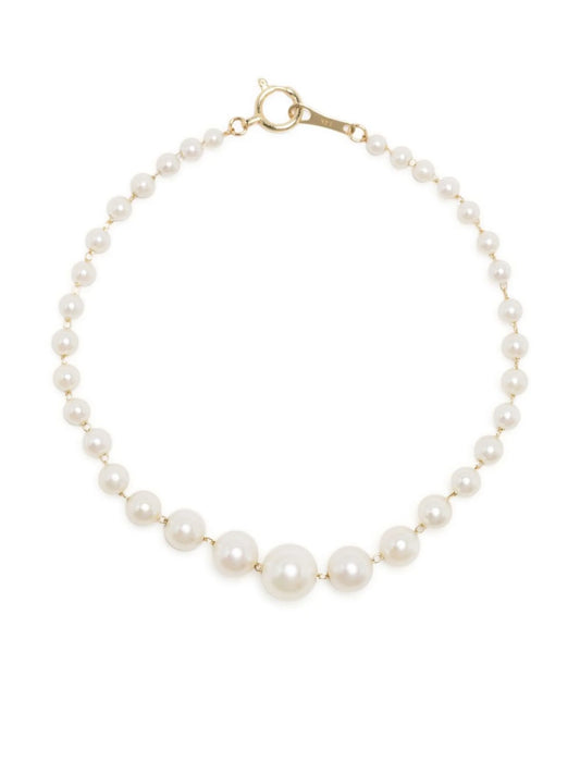 14kt yellow gold pearl bracelet