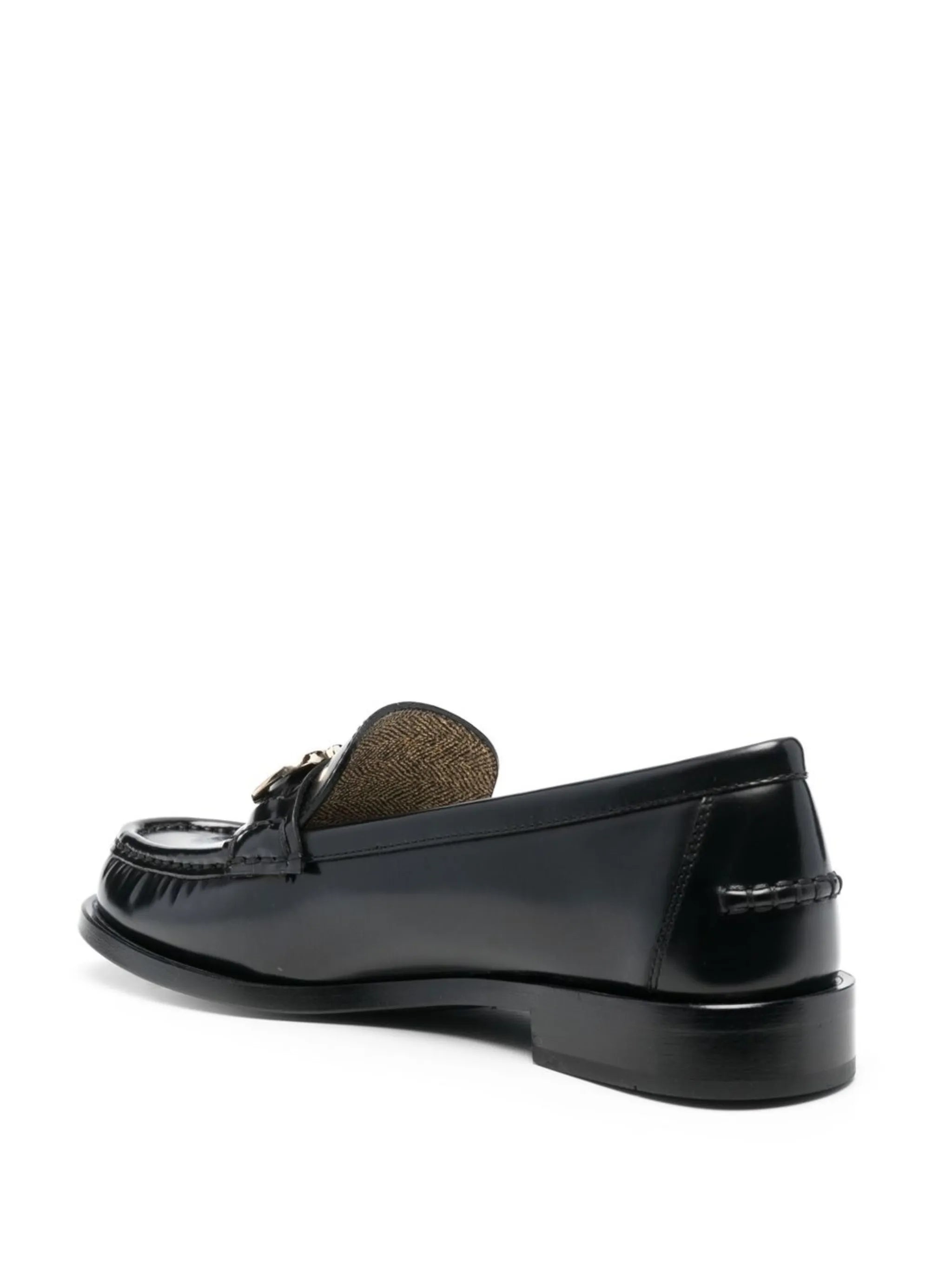 Ofelia leather logo plaque loafers