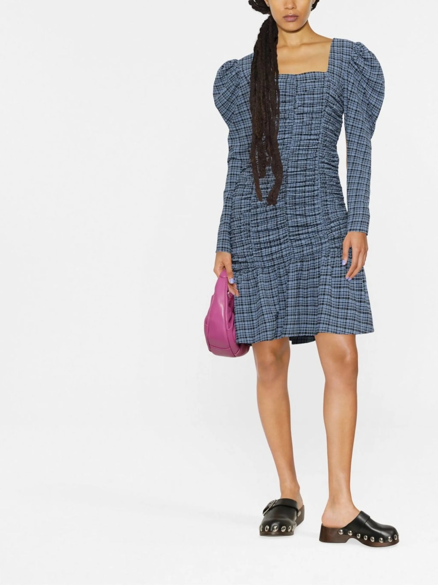 seersucker mini dress