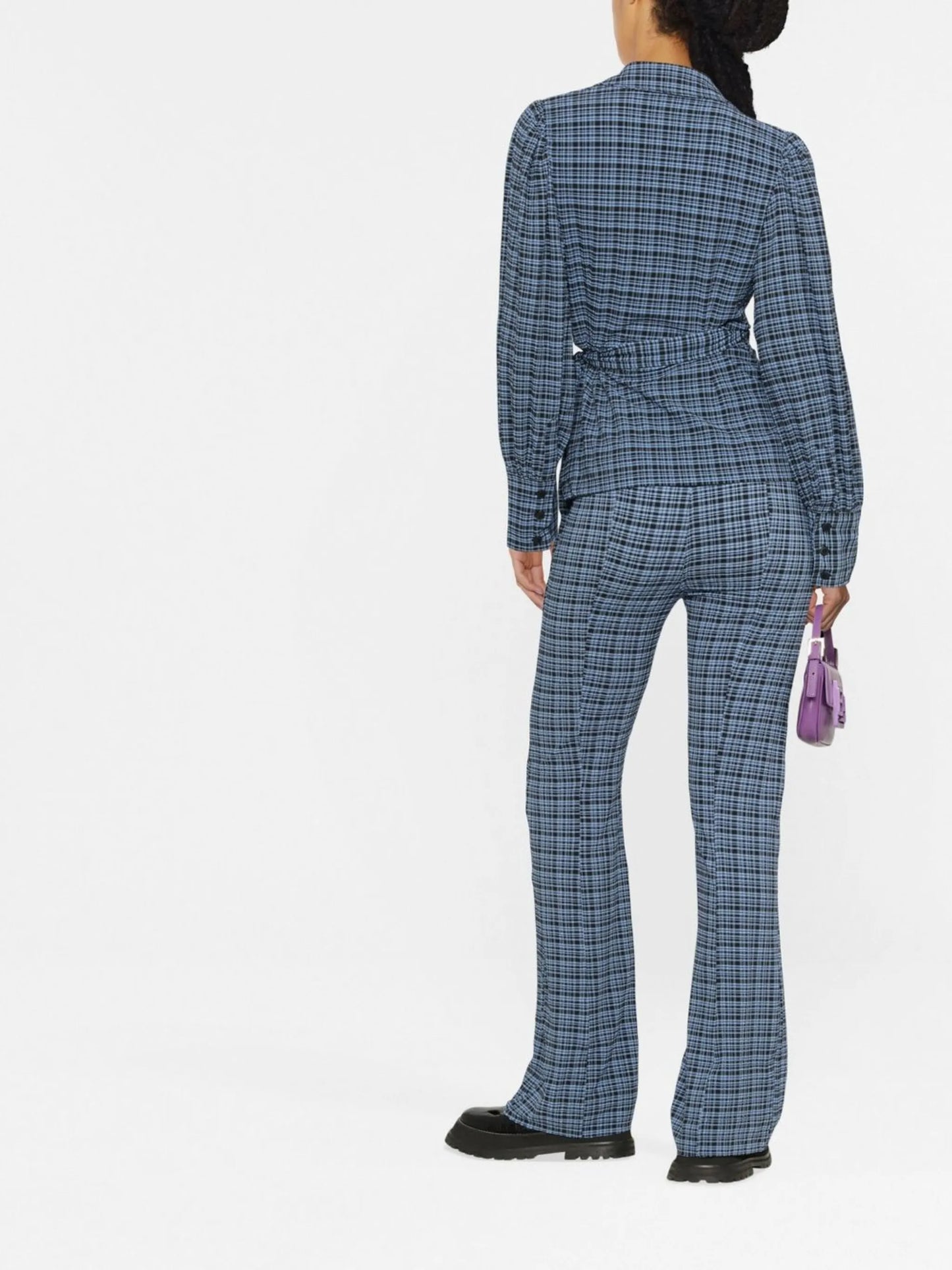 seersucker wrap shirt