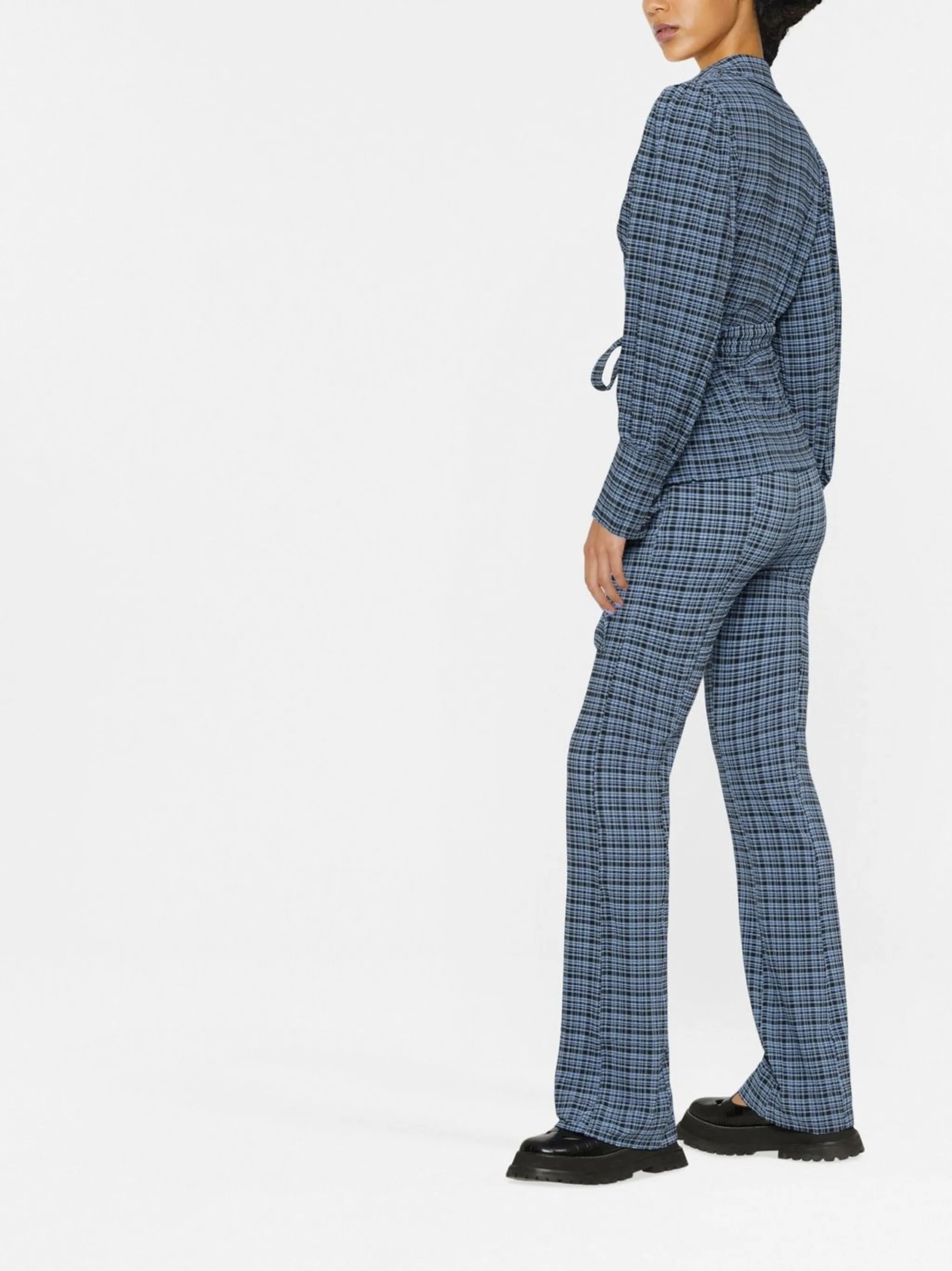 seersucker wrap shirt