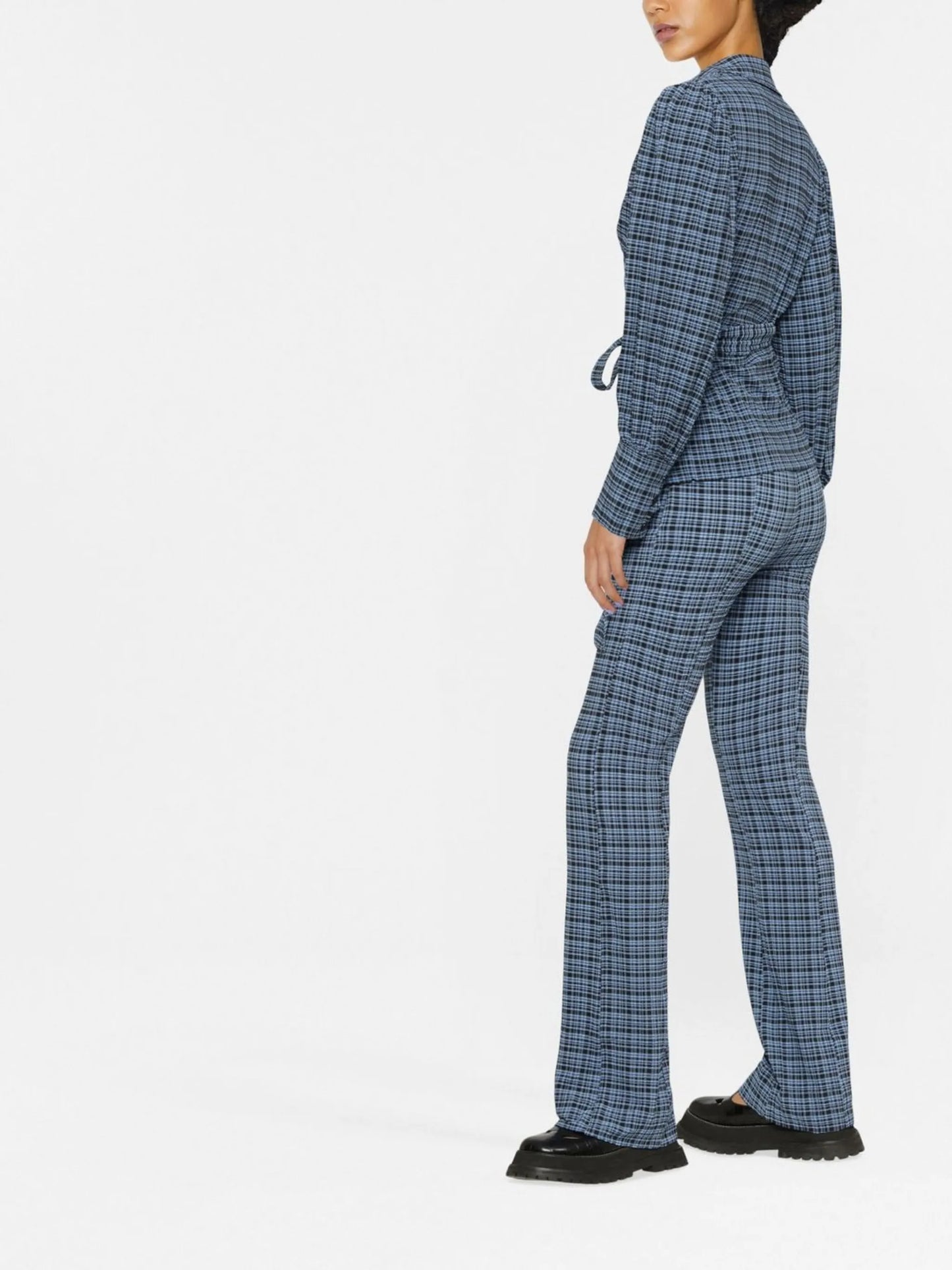 seersucker wrap shirt