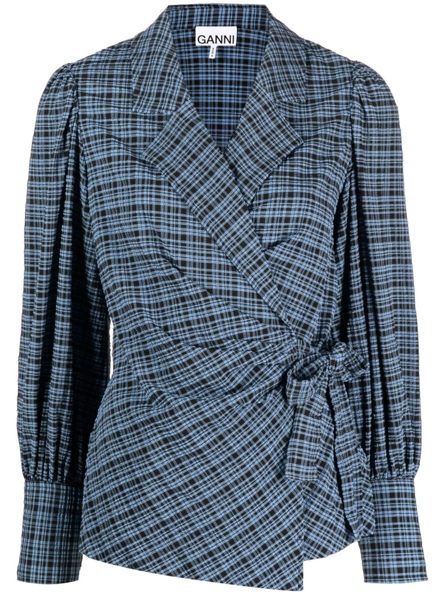seersucker wrap shirt