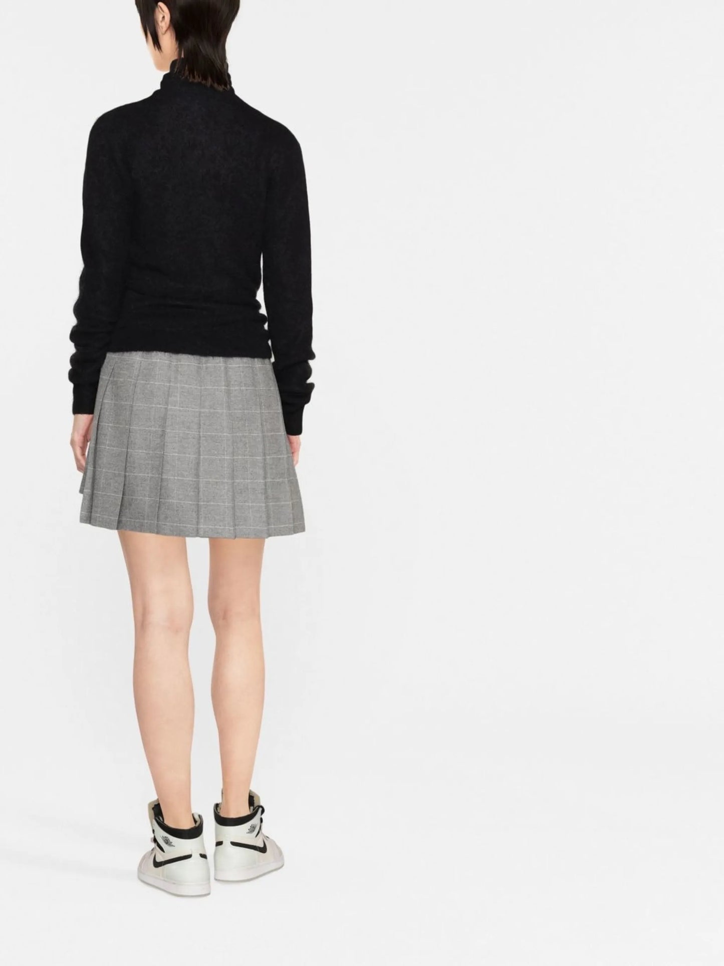 brushed cut-out wrap top