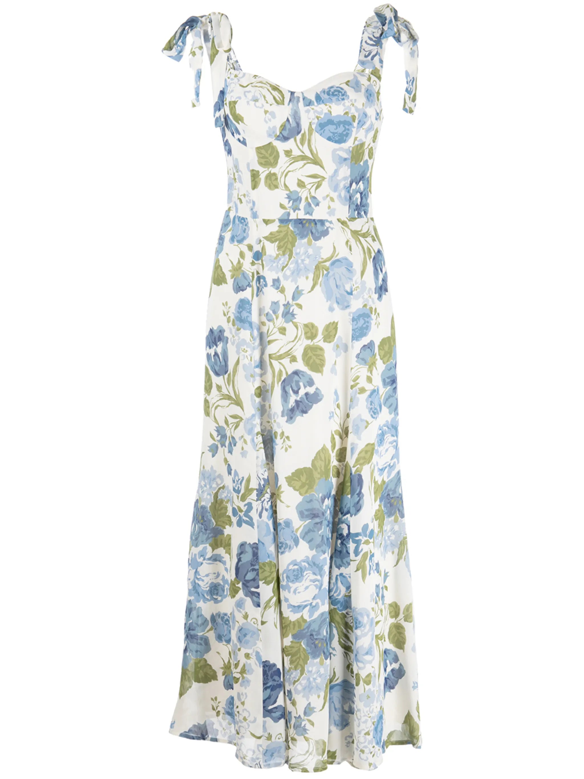 Nadira floral-print midi dress