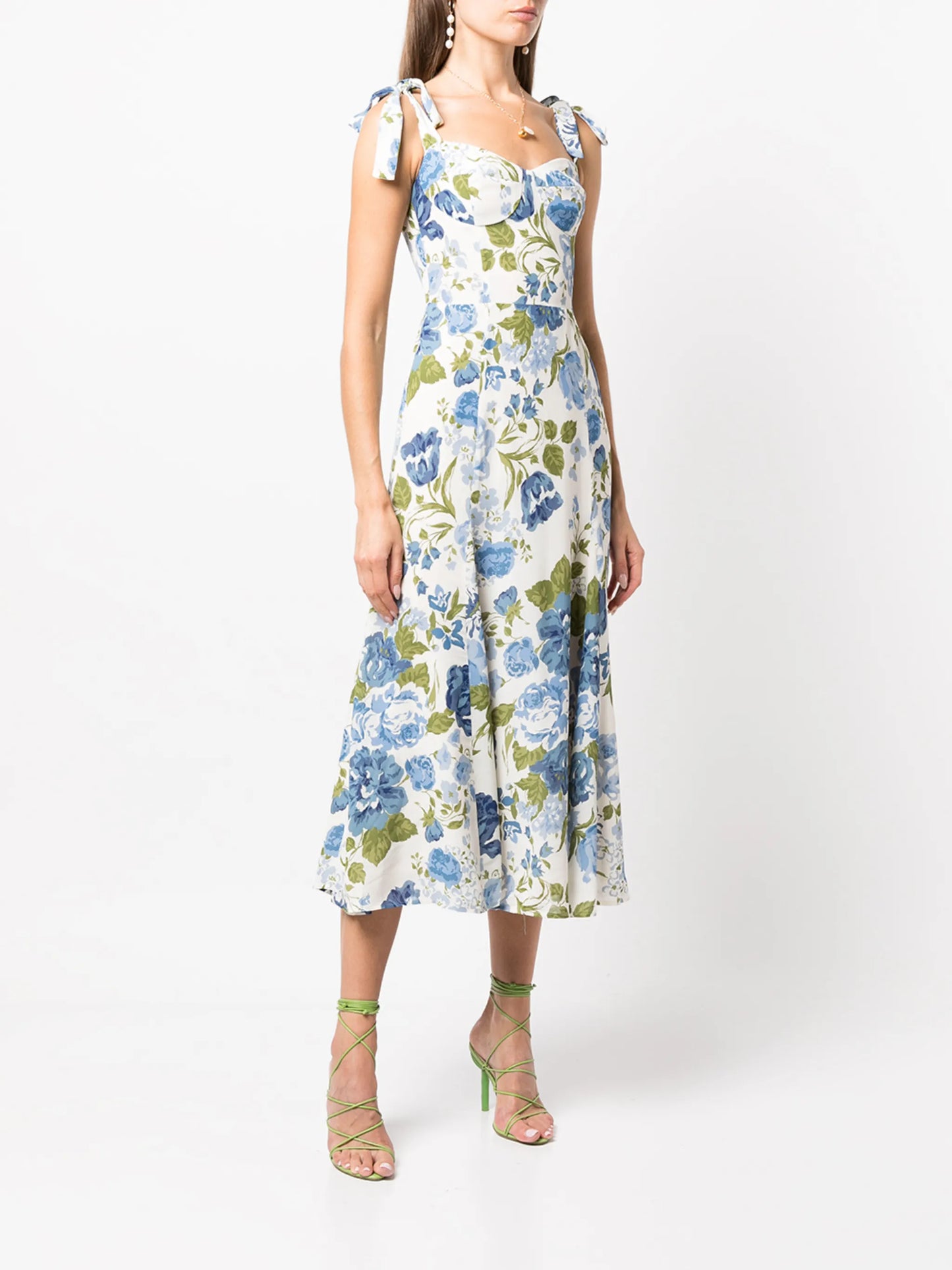 Nadira floral-print midi dress