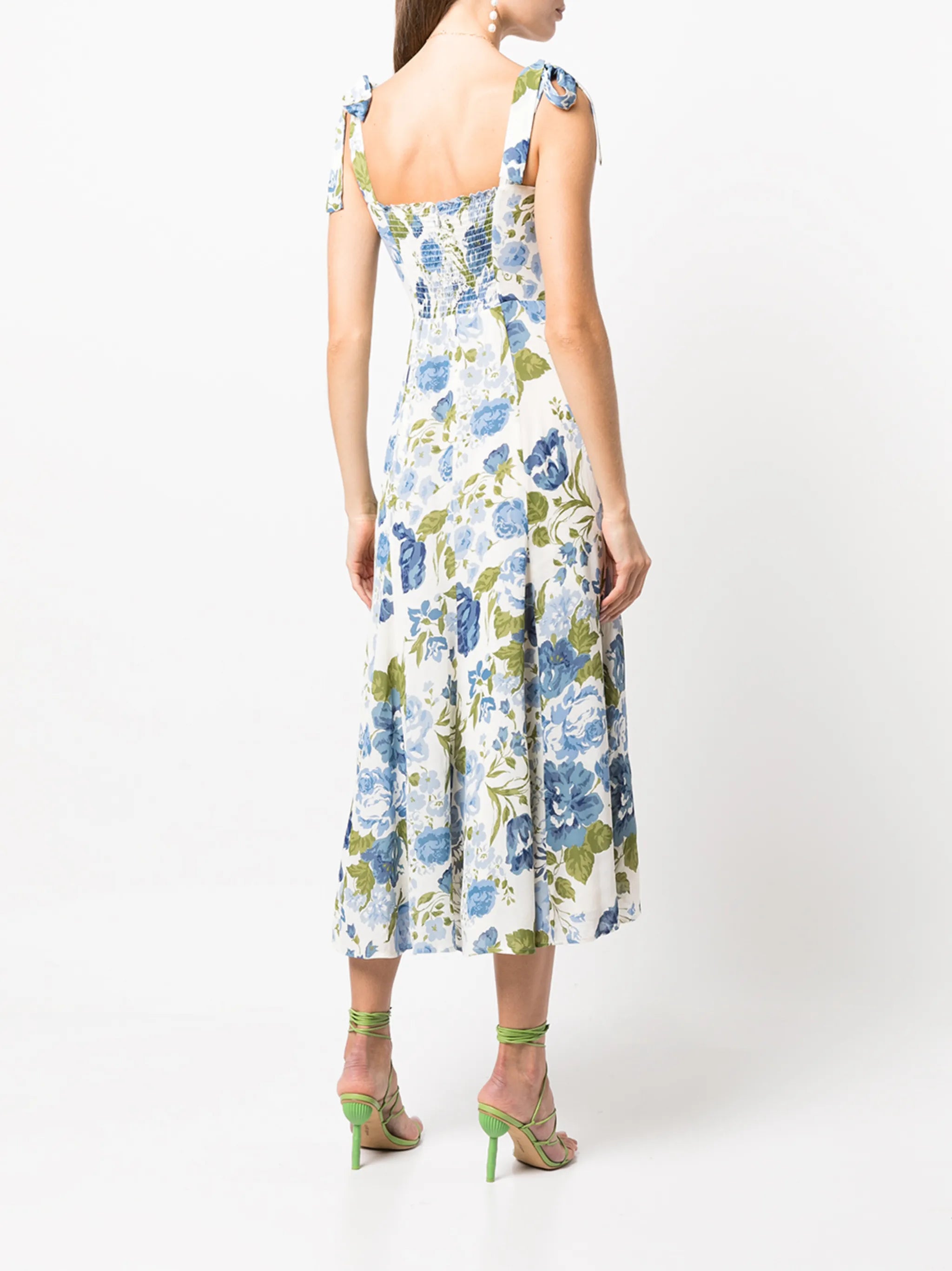 Nadira floral-print midi dress