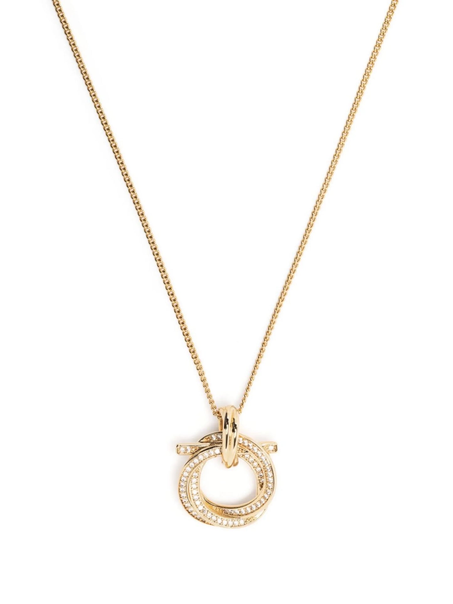 crystal-embellished pendant necklace