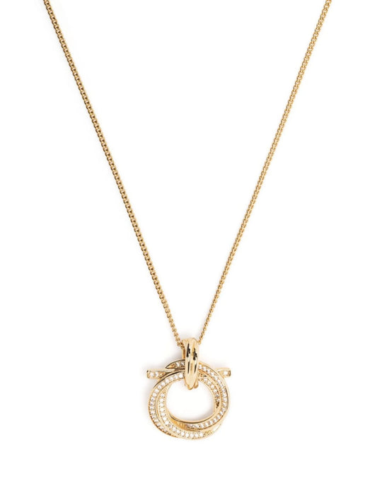 crystal-embellished pendant necklace