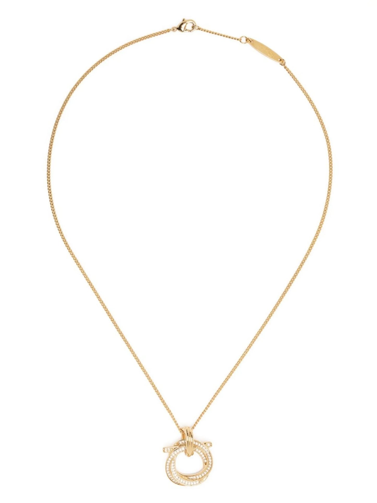 crystal-embellished pendant necklace
