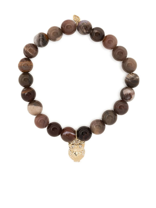 14kt yellow gold beaded bracelet