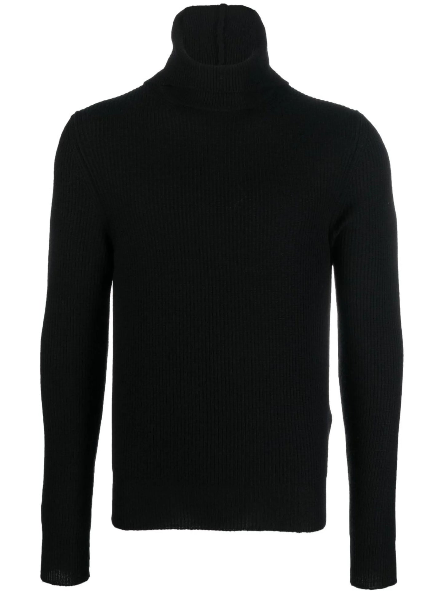 roll-neck ribbed-knit jumper