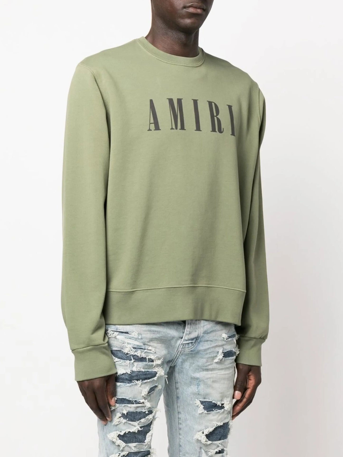 logo-print crew neck sweatshirt