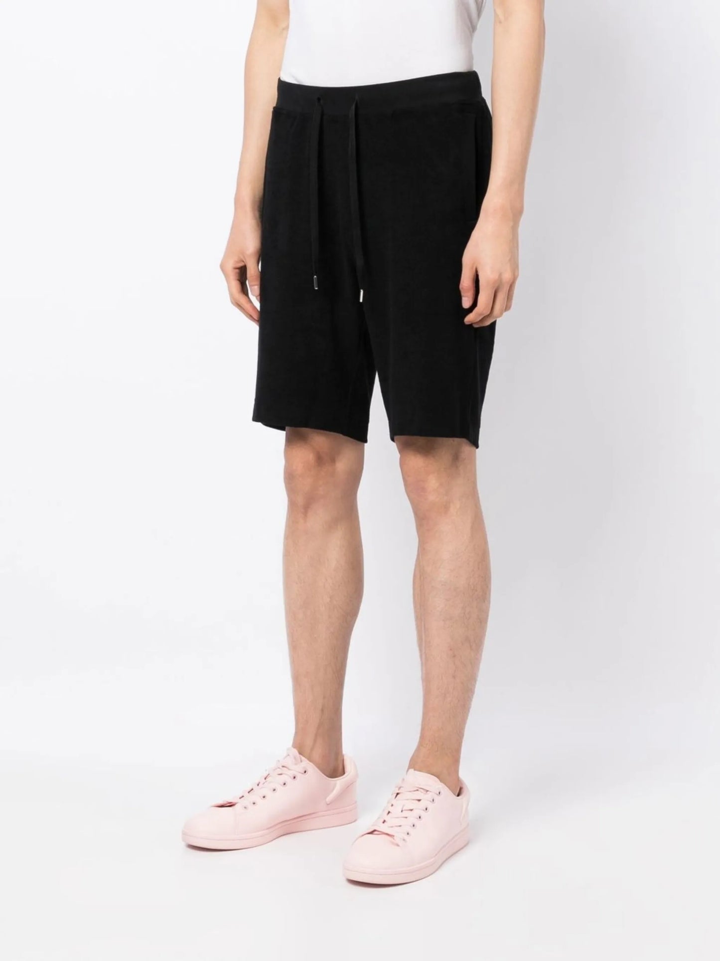 drawstring track shorts