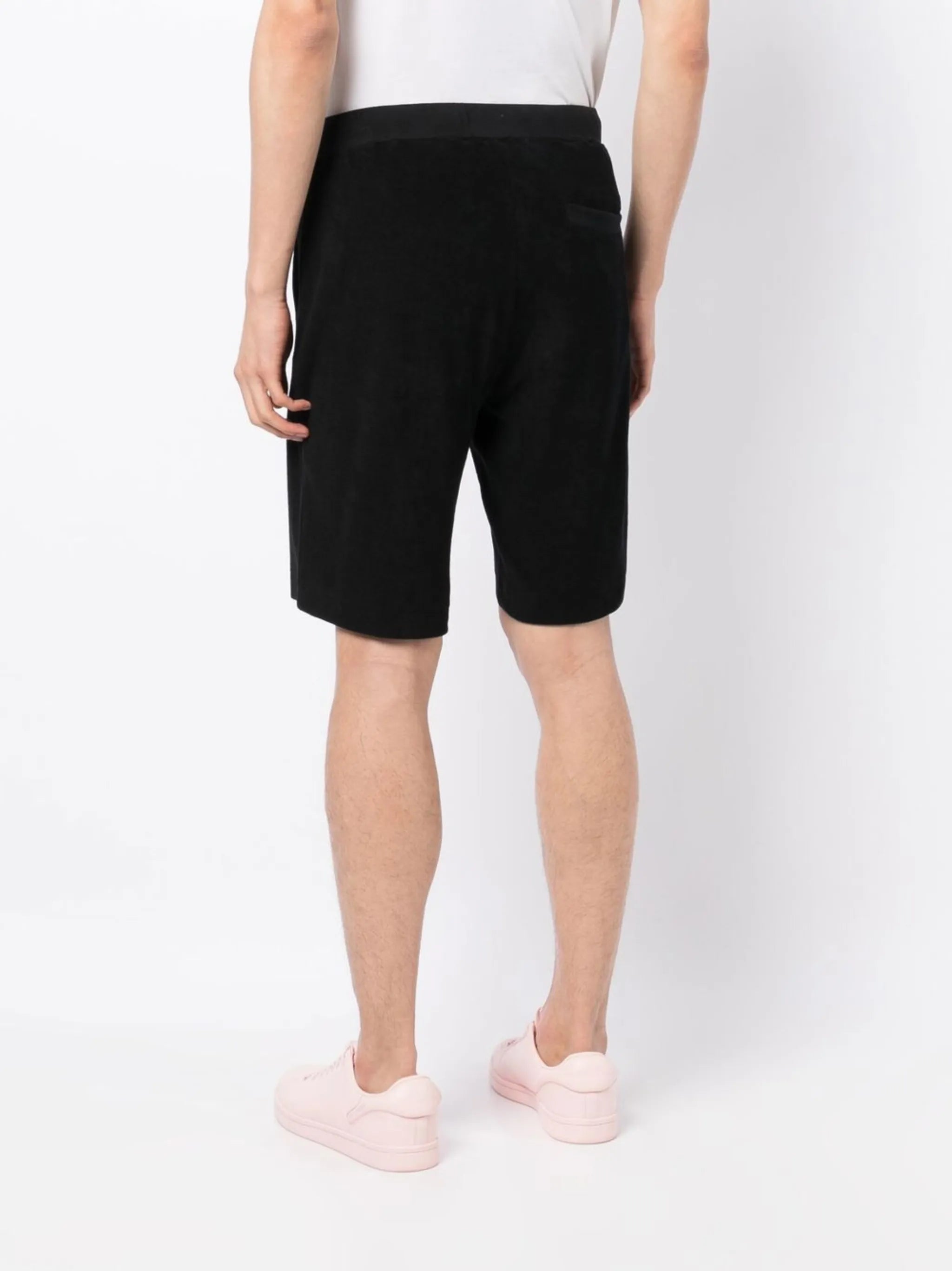 drawstring track shorts