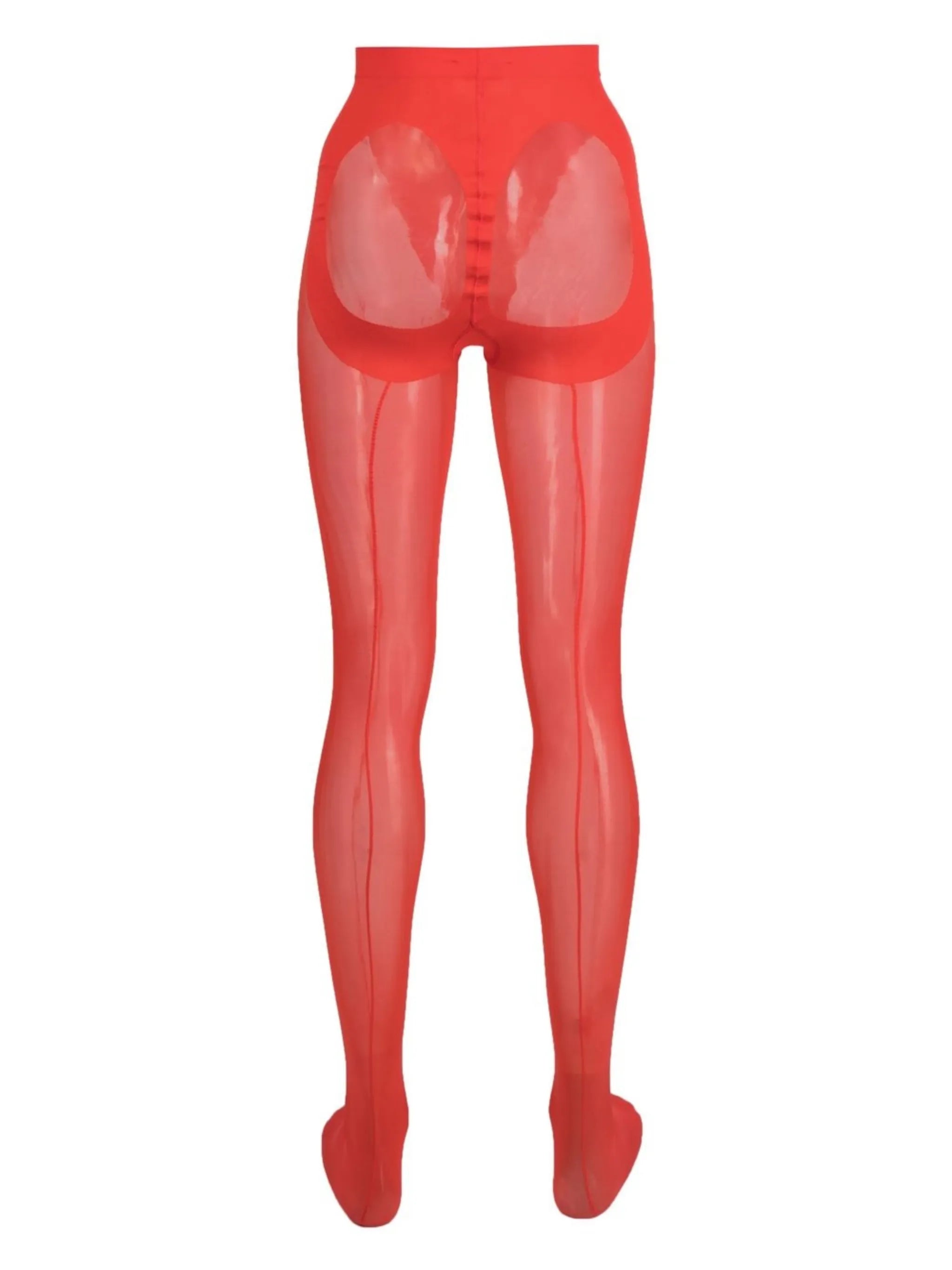 x Mugler mesh-panelled tights