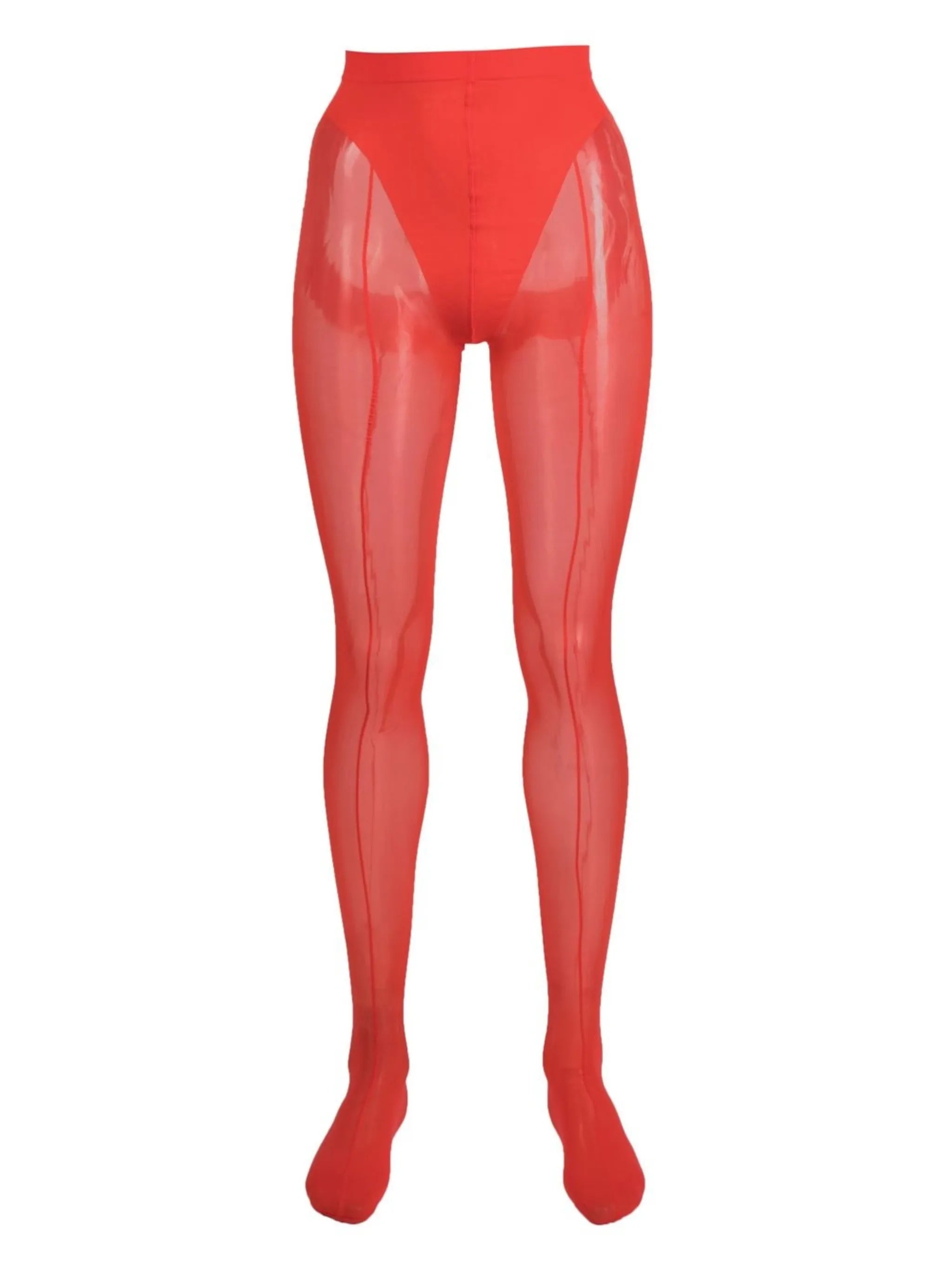 x Mugler mesh-panelled tights