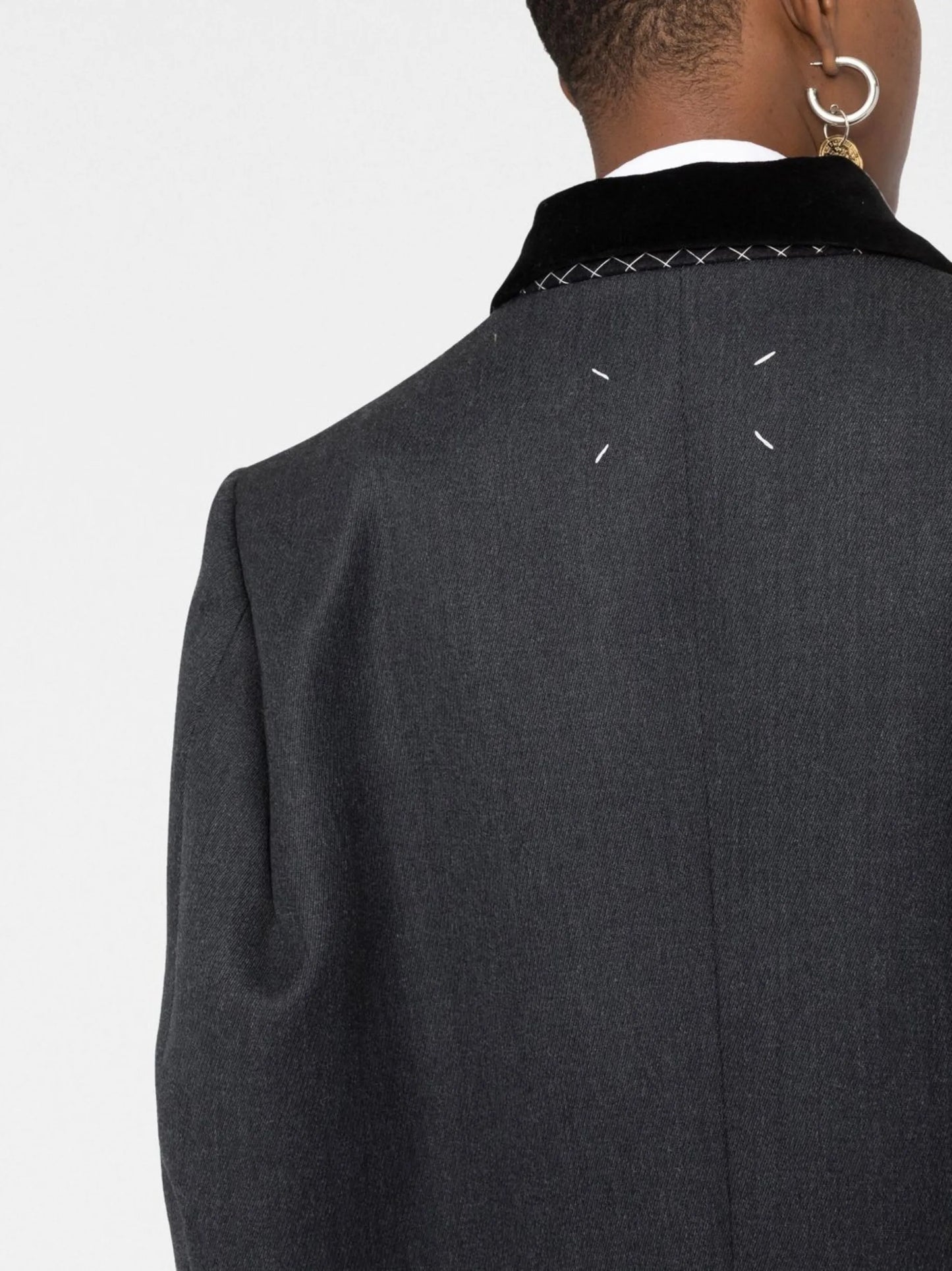 Cavalry double-breasted wool coat